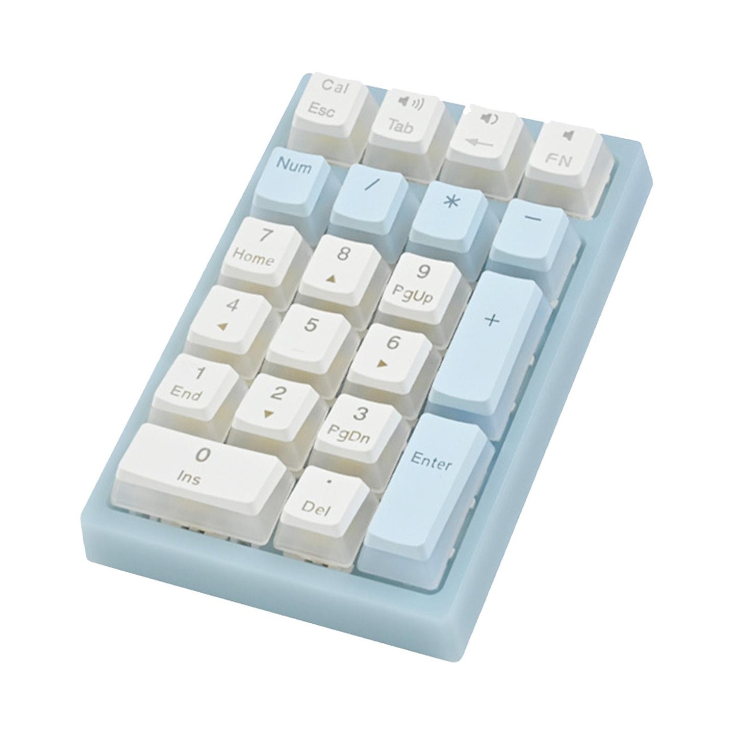 Wired Numeric Keypad Waterproof Portable for Office Home Desktop Blue