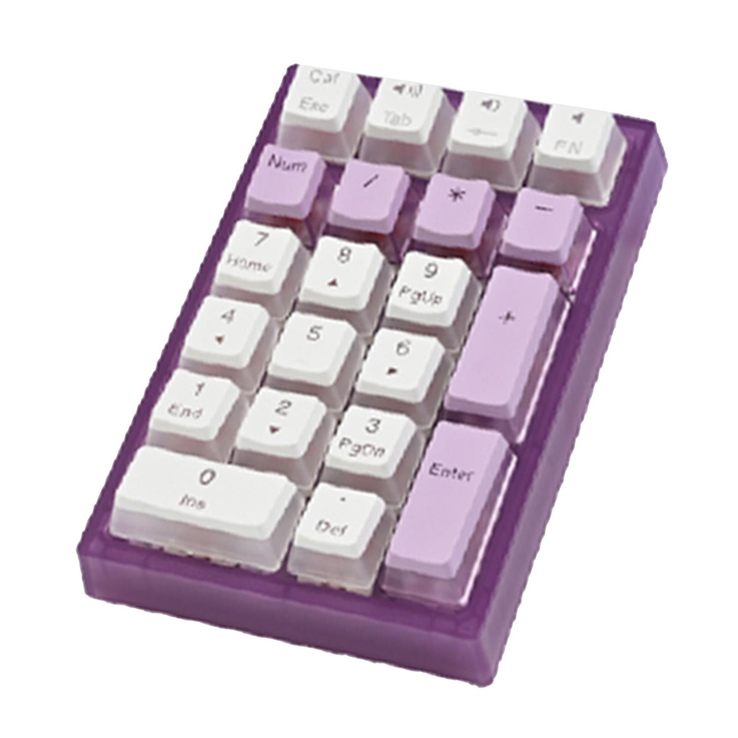 Wired Numeric Keypad Waterproof Portable for Office Home Desktop Violet