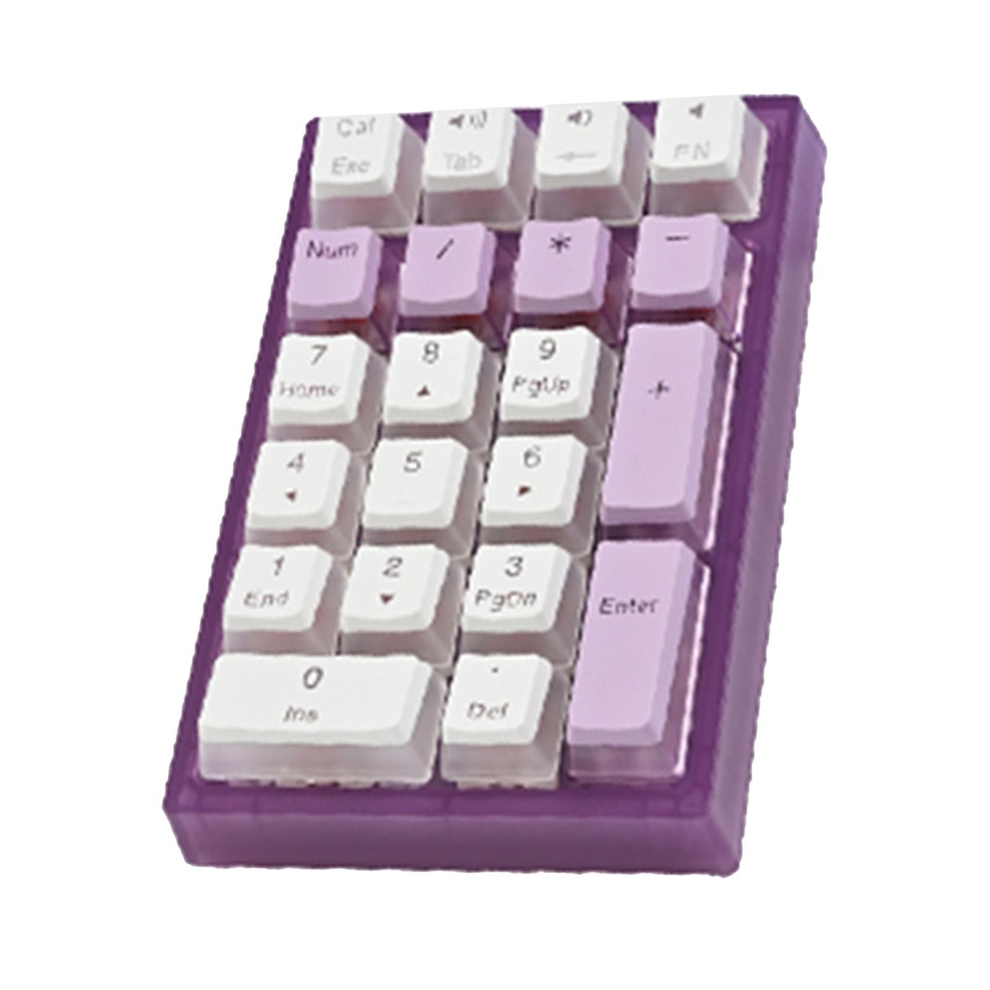 Wired Numeric Keypad Waterproof Portable for Office Home Desktop Violet