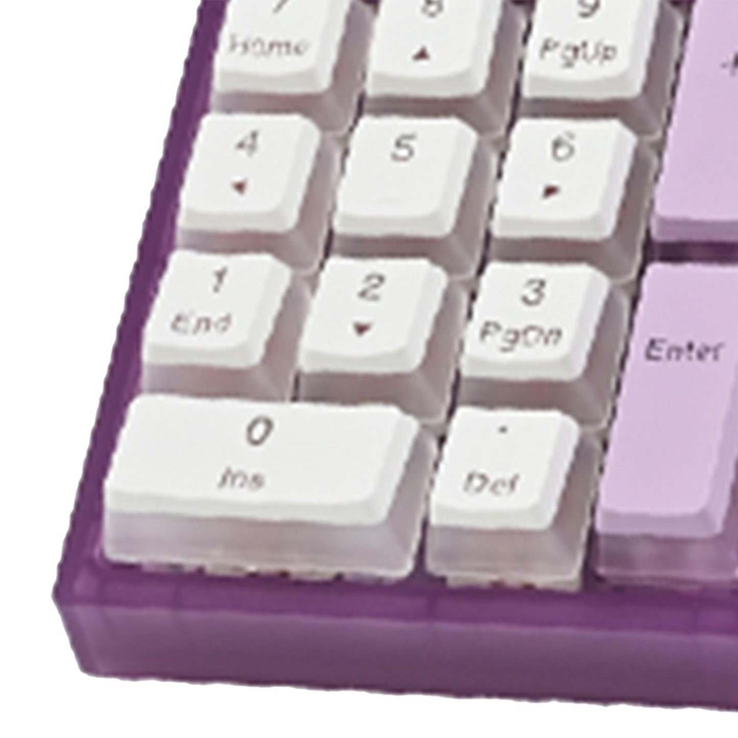 Wired Numeric Keypad Waterproof Portable for Office Home Desktop Violet