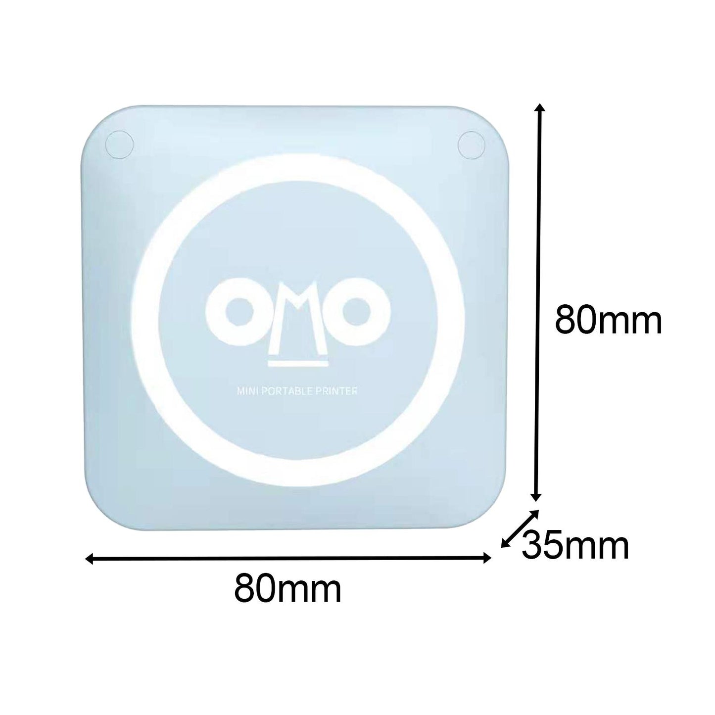 Mini Pocket Thermal Printer Instant Kids Use for Photo Hand Account Printing Blue