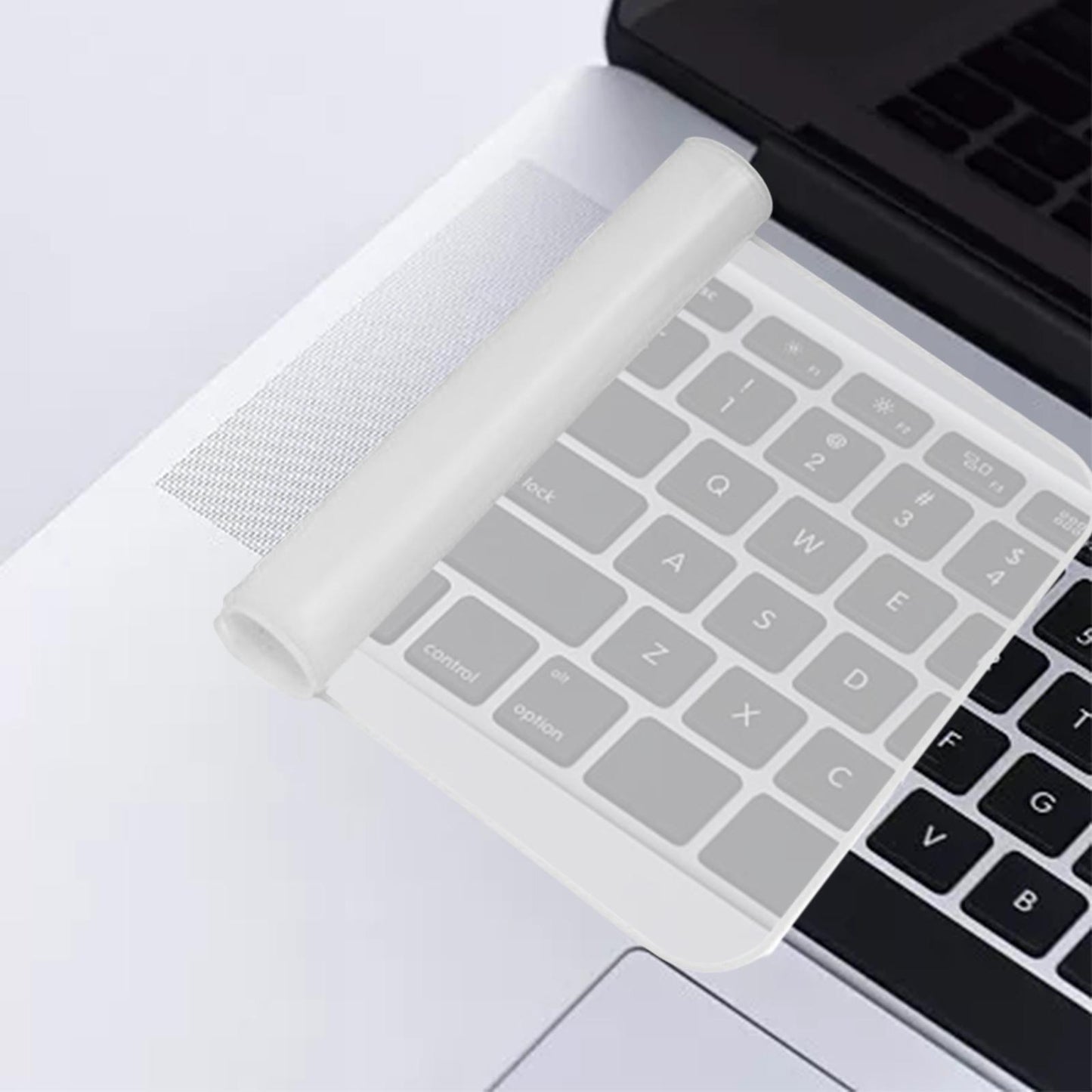 2 Pieces Keyboard Protector Cover Skin Durable Soft Washable Silicone Laptop 12inch-14inch Clear