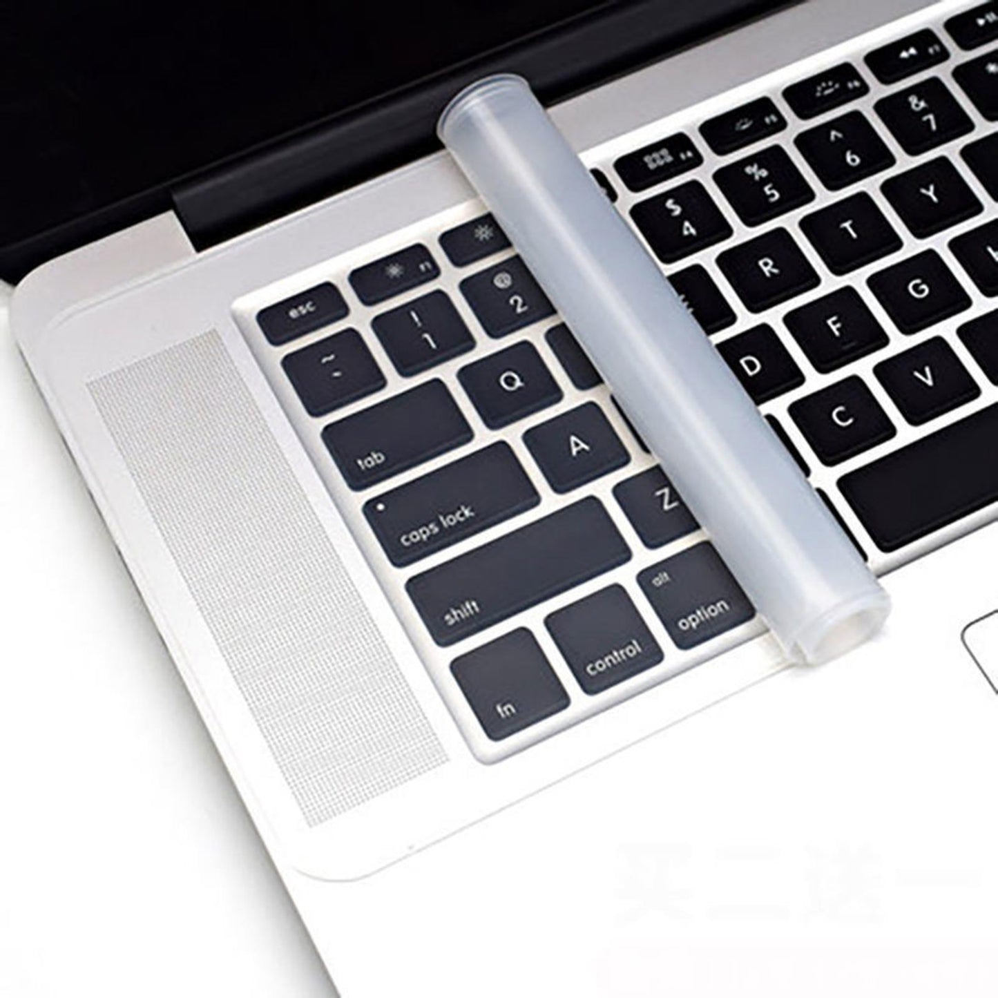 2 Pieces Keyboard Protector Cover Skin Durable Soft Washable Silicone Laptop 15inch-17inch Clear