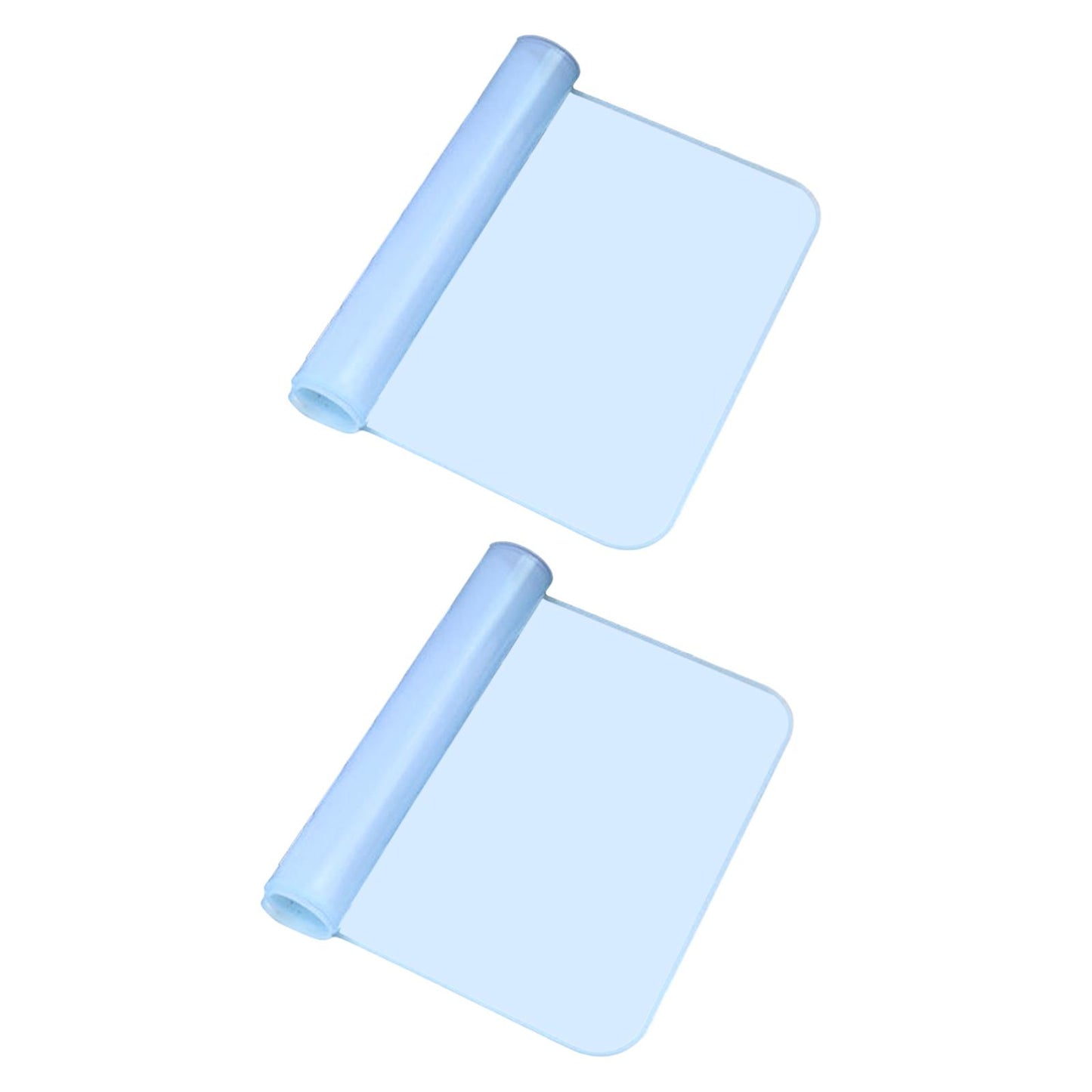 2 Pieces Keyboard Protector Cover Skin Durable Soft Washable Silicone Laptop 15inch-17inch Blue