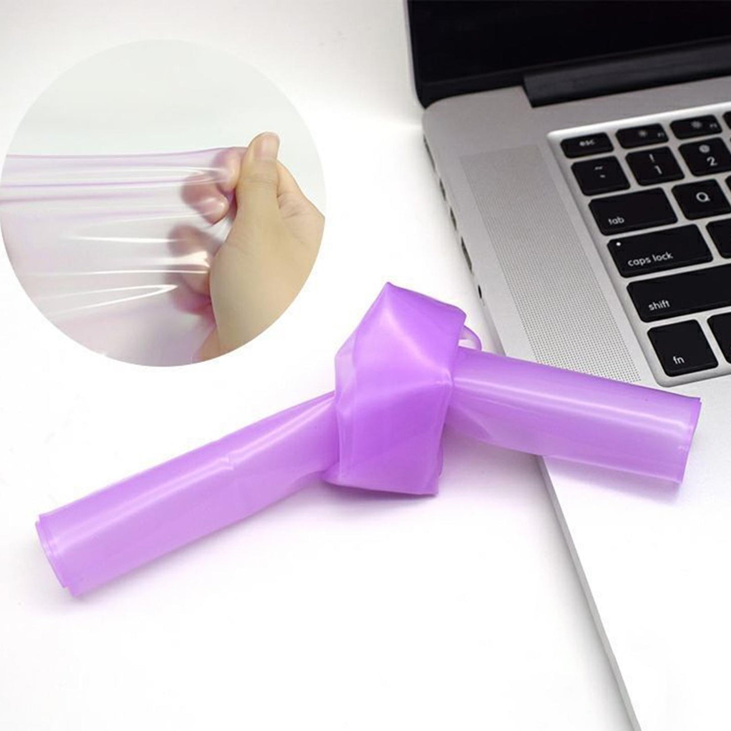 2 Pieces Keyboard Protector Cover Skin Durable Soft Washable Silicone Laptop 15inch-17inch Purple