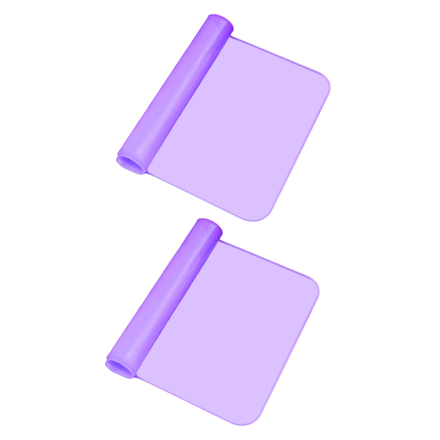 2 Pieces Keyboard Protector Cover Skin Durable Soft Washable Silicone Laptop 15inch-17inch Purple