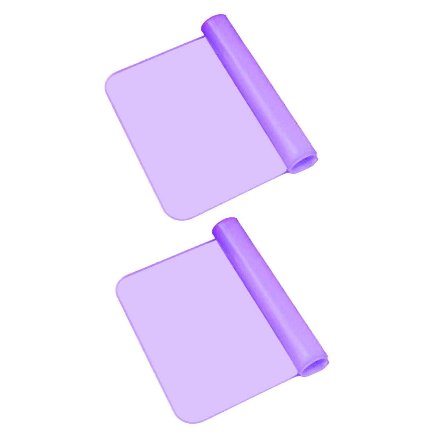 2 Pieces Keyboard Protector Cover Skin Durable Soft Washable Silicone Laptop 15inch-17inch Purple