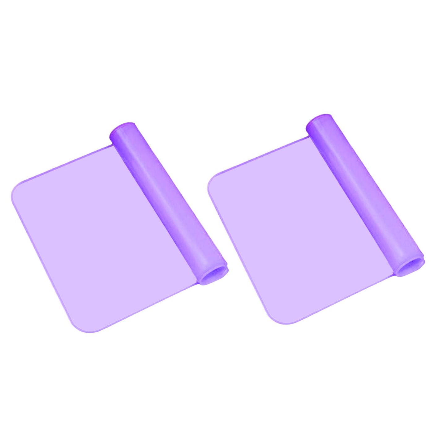 2 Pieces Keyboard Protector Cover Skin Durable Soft Washable Silicone Laptop 15inch-17inch Purple