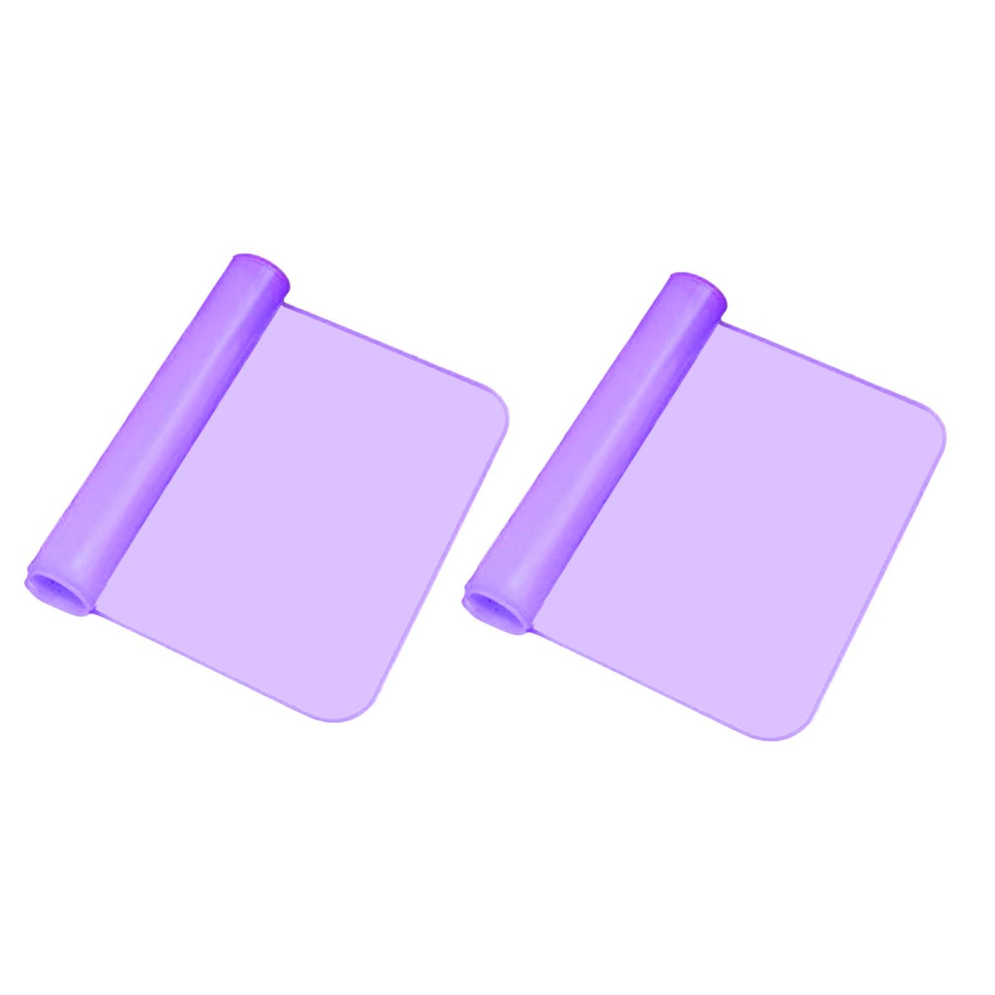 2 Pieces Keyboard Protector Cover Skin Durable Soft Washable Silicone Laptop 15inch-17inch Purple