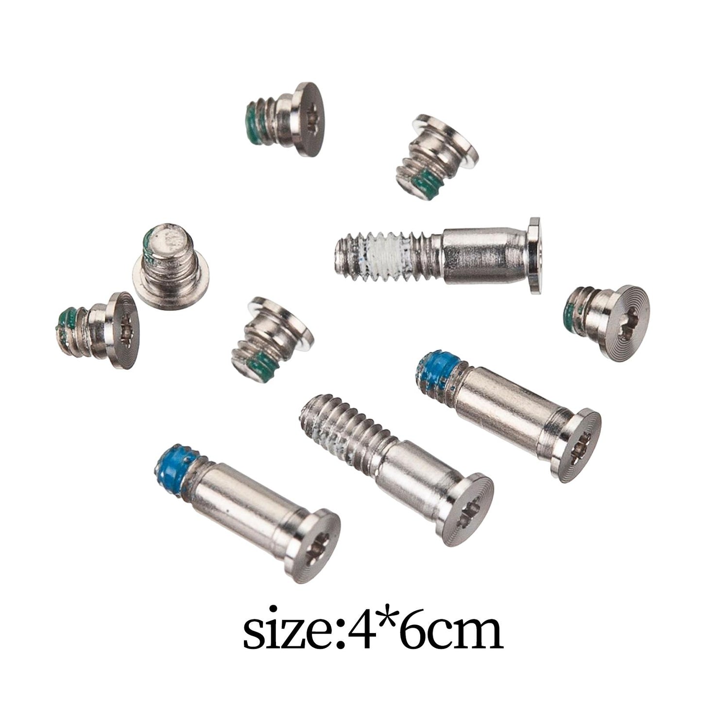 10 Pieces Sturdy Bottom Case Cover Screws Replace for 13in A1932 Accessories Argent