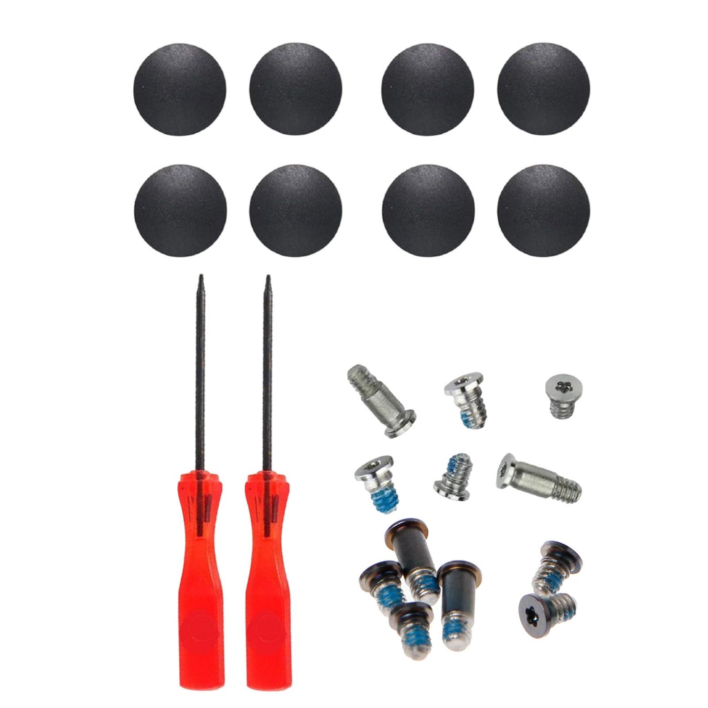 Bottom Case Cover Screws Rubber Feet Set Fittings for 13in A1706 Spare Parts Gray