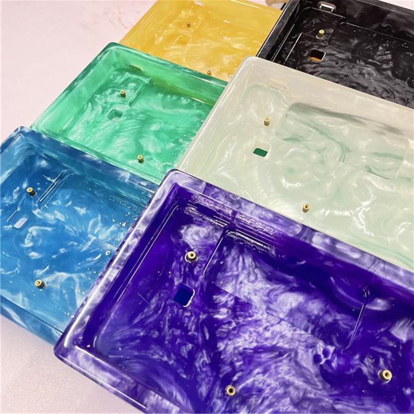 Resin Keyboard case DIY Accessory for Anne Pro2 Mechanical Keyboard Blue