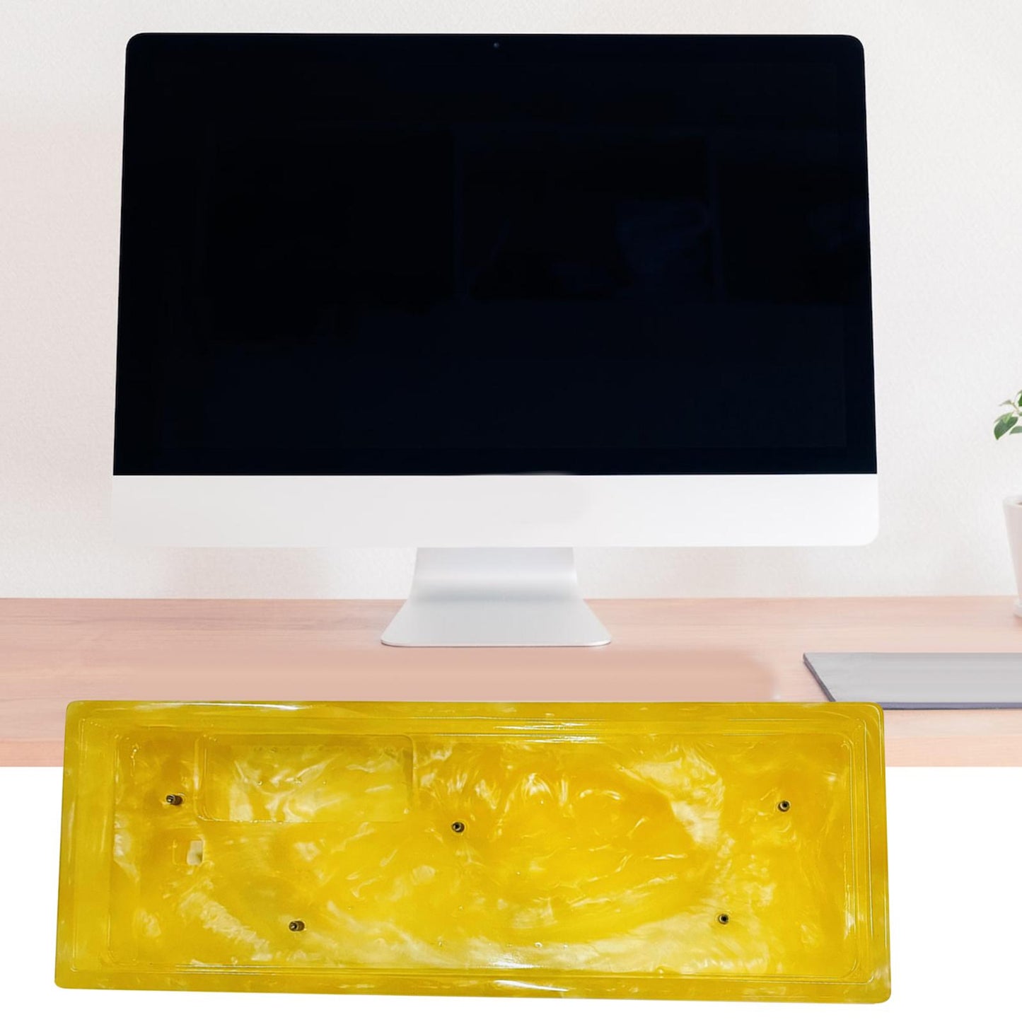 Resin Keyboard case DIY Accessory for Anne Pro2 Mechanical Keyboard Yellow