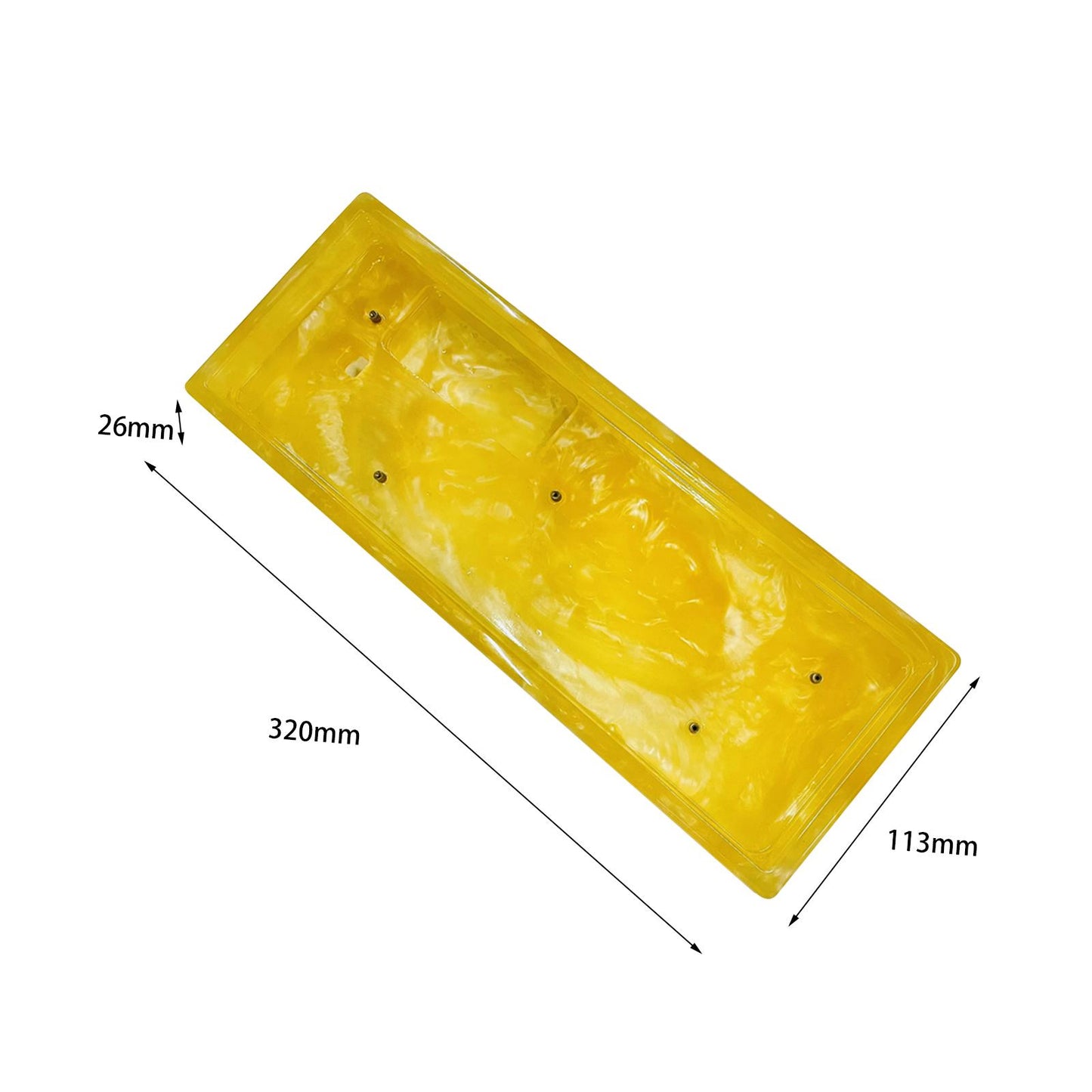 Resin Keyboard case DIY Accessory for Anne Pro2 Mechanical Keyboard Yellow