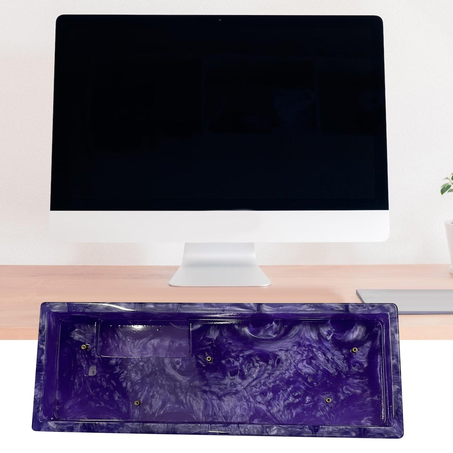 Resin Keyboard case DIY Accessory for Anne Pro2 Mechanical Keyboard violet