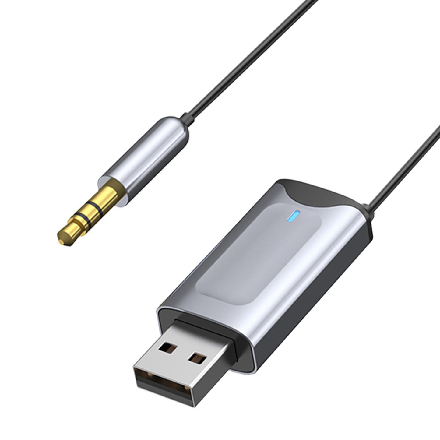 Car USB AUX Receiver Adapter 3.5mm Audio Stereo Receiver for Car Headphones