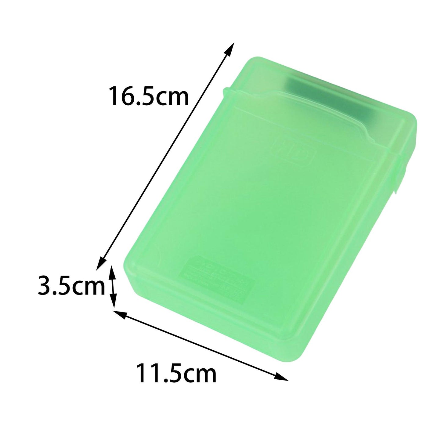 Travel 3.5'' SATA Hard Disk Drive HDD Case Waterproof Impact Resistant Green
