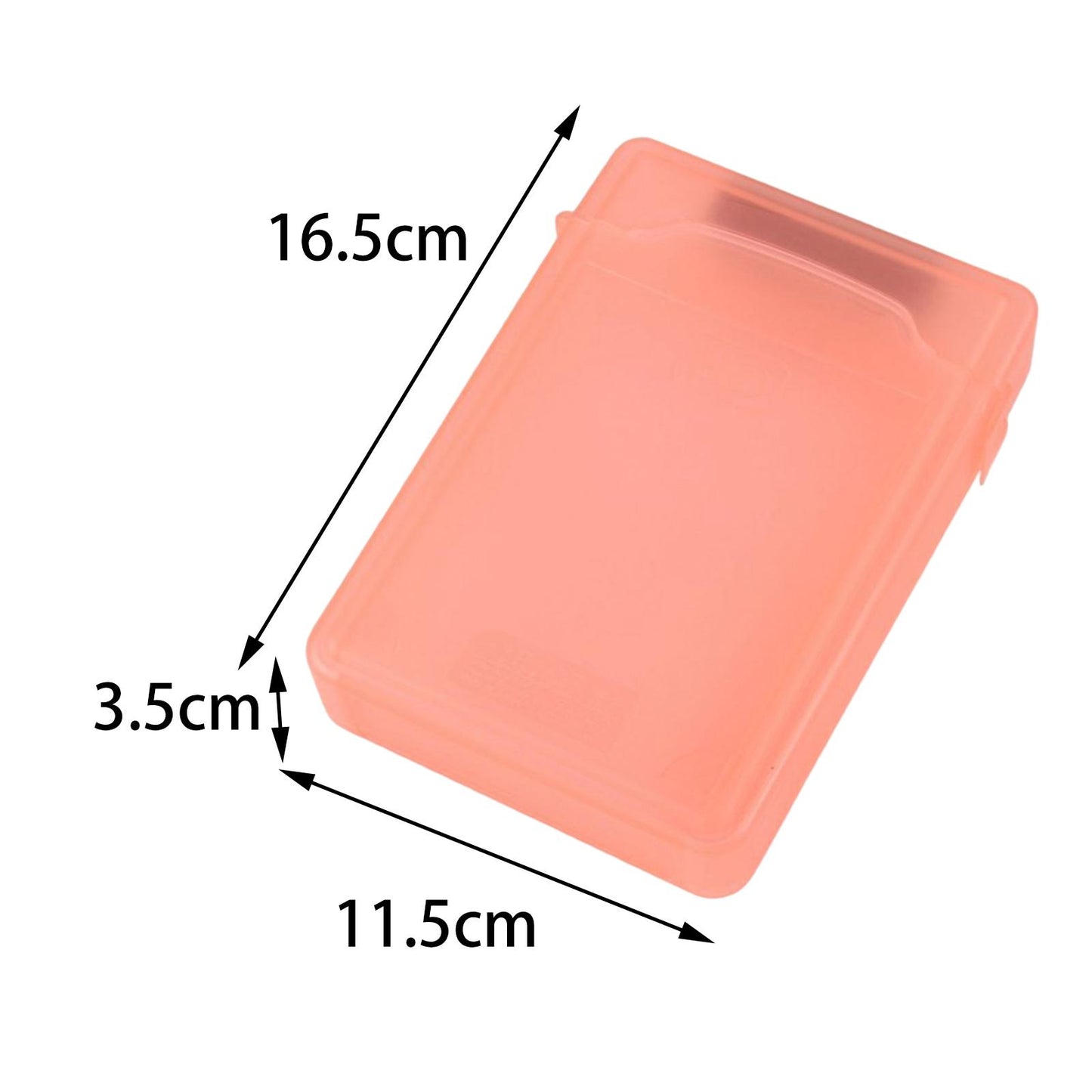 Travel 3.5'' SATA Hard Disk Drive HDD Case Waterproof Impact Resistant Orange