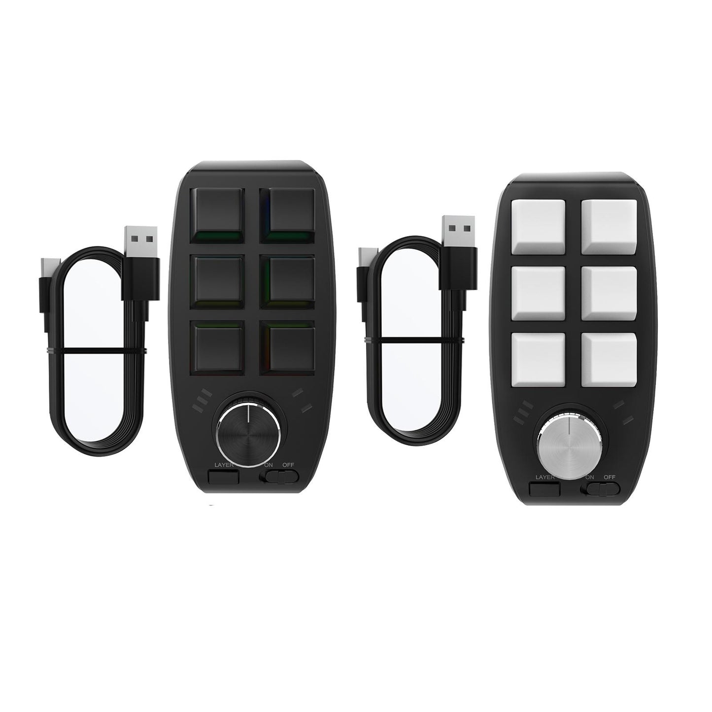 Keyboard Durable Programmables Keys Wired RGB for Audio Drawing Programming Black