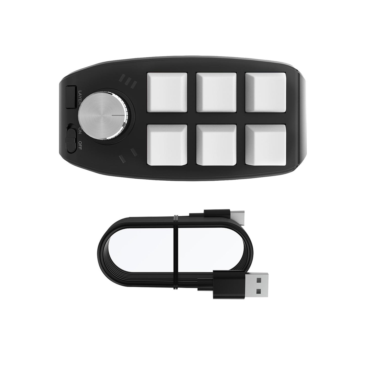 Keyboard Durable Programmables Keys Wired RGB for Audio Drawing Programming White