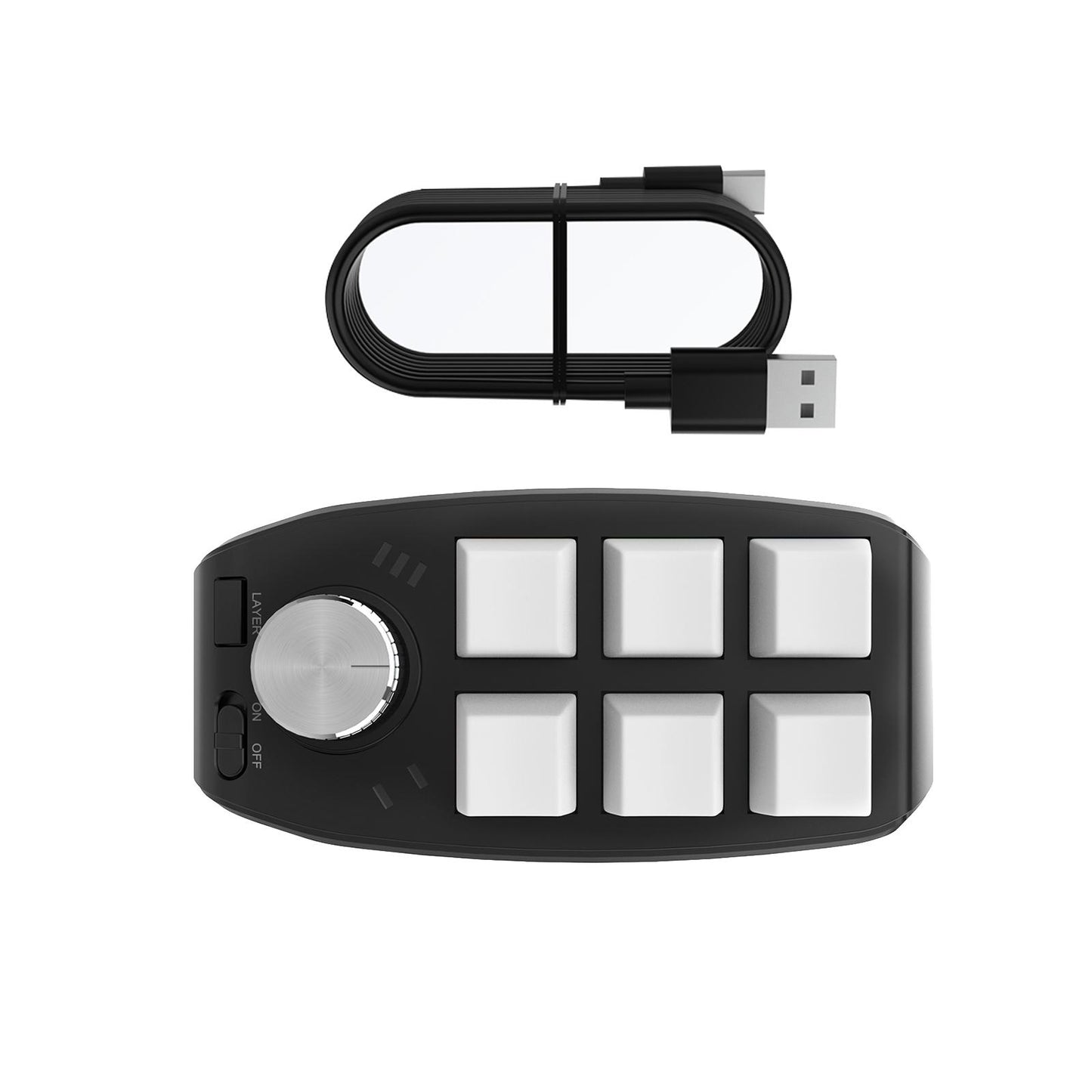 Keyboard Durable Programmables Keys Wired RGB for Audio Drawing Programming White