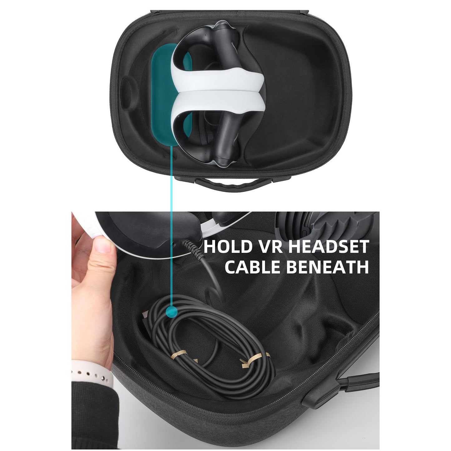 Portable Travel Storage Bag for VR2 Headset and Controllers Accessories