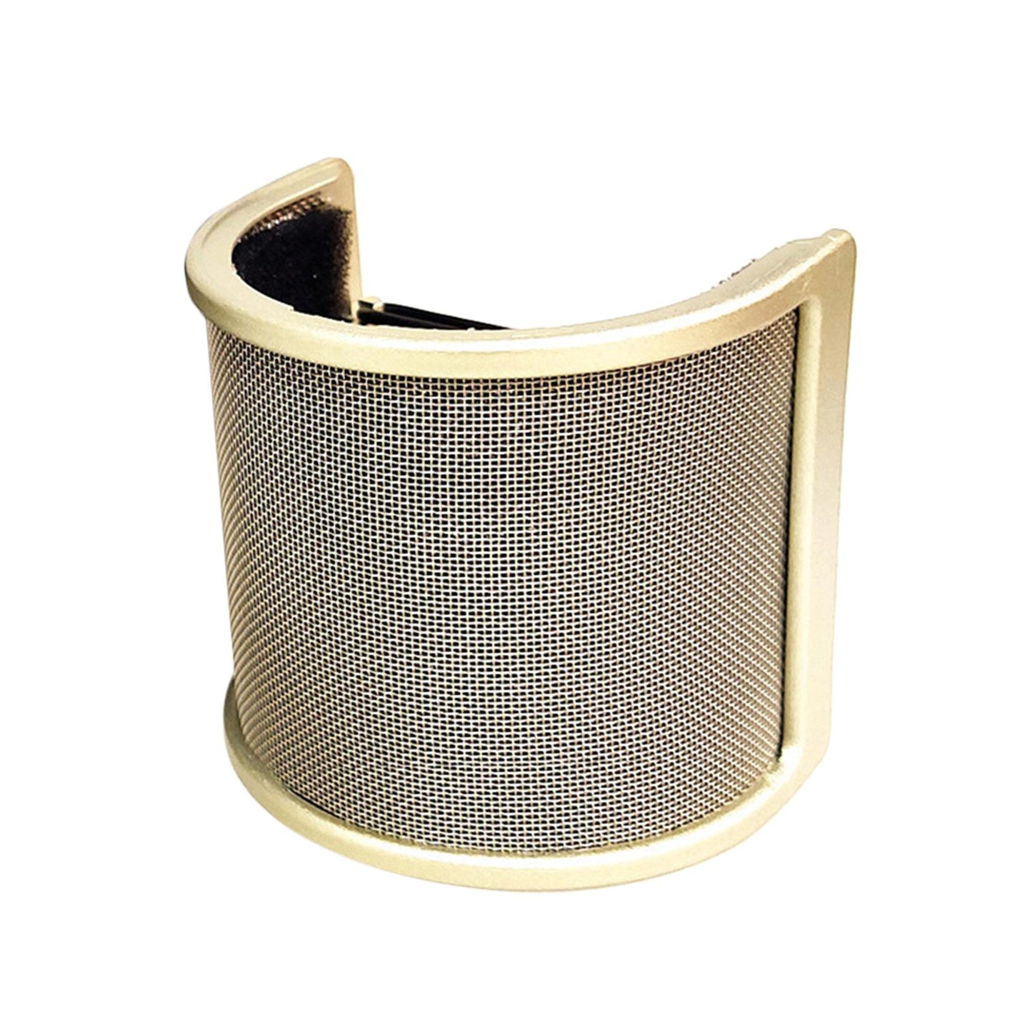 Microphone Pop Filter Handheld Mic shield U Shape for Live Broadcasting Aureate with Cotton