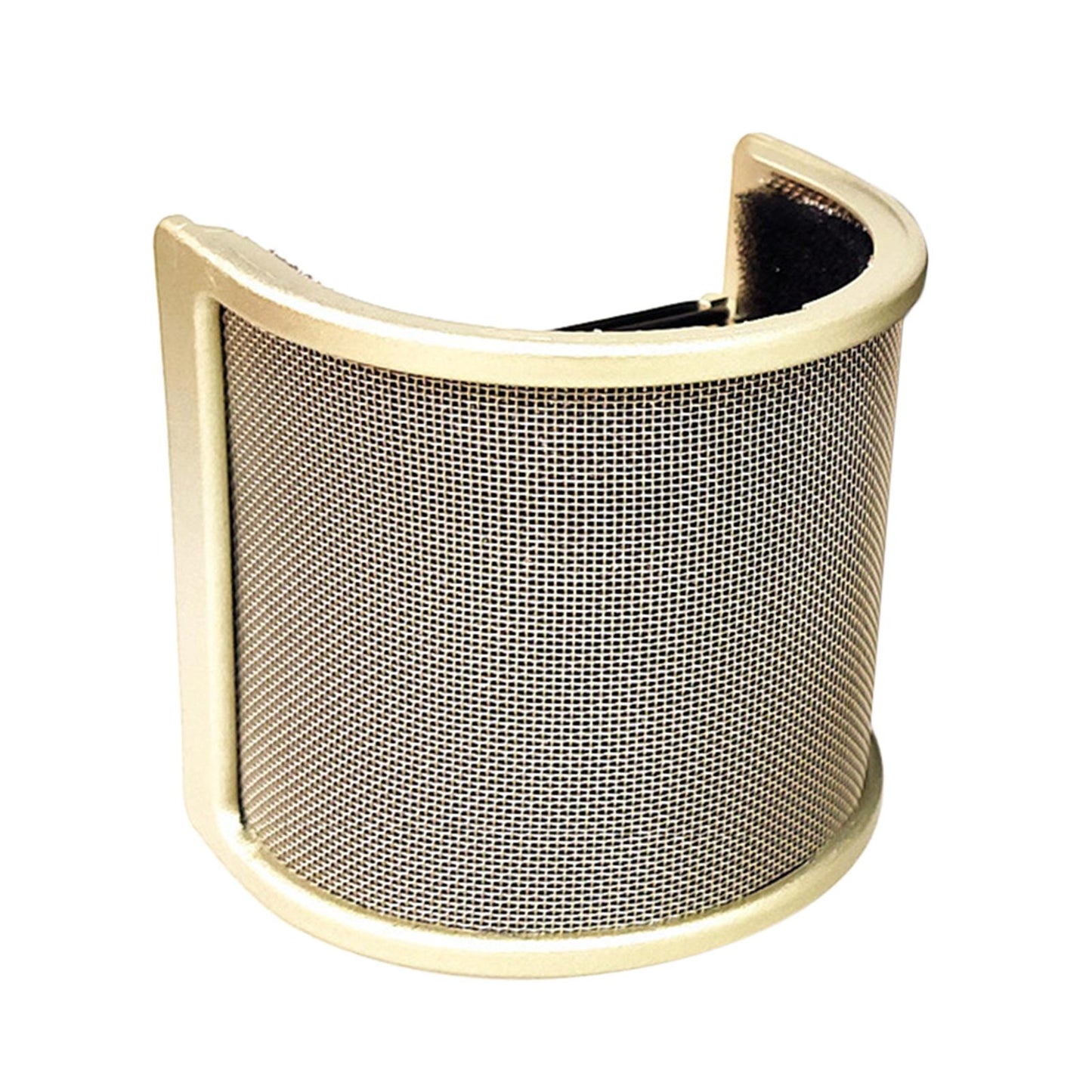 Microphone Pop Filter Handheld Mic shield U Shape for Live Broadcasting Aureate with Cotton