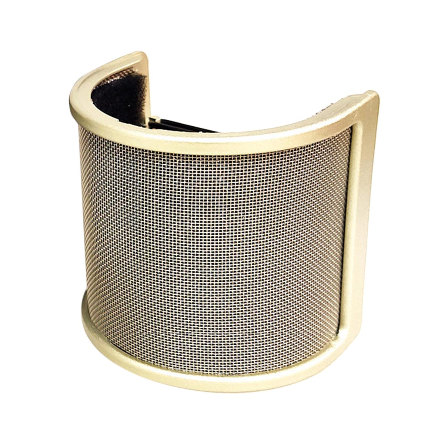Microphone Pop Filter Handheld Mic shield U Shape for Live Broadcasting Aureate with Cotton