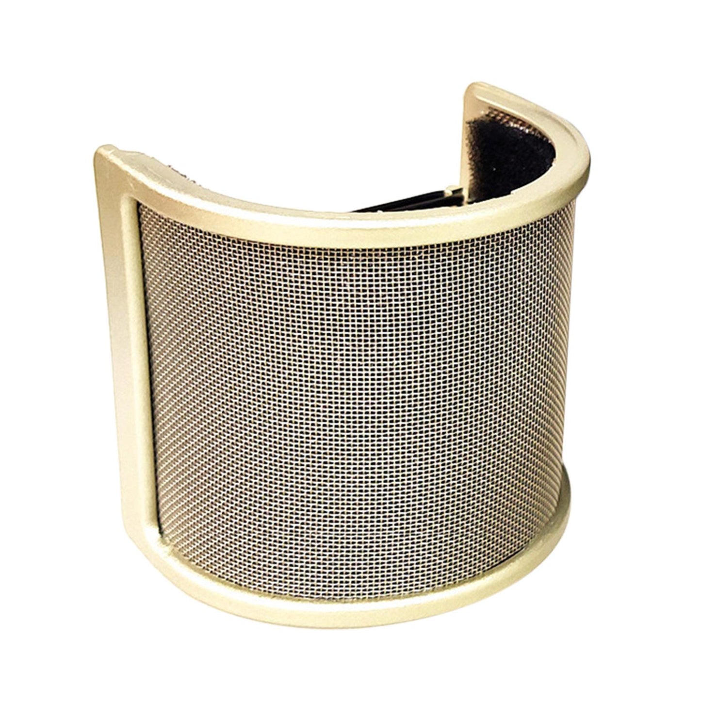 Microphone Pop Filter Handheld Mic shield U Shape for Live Broadcasting Aureate with Cotton