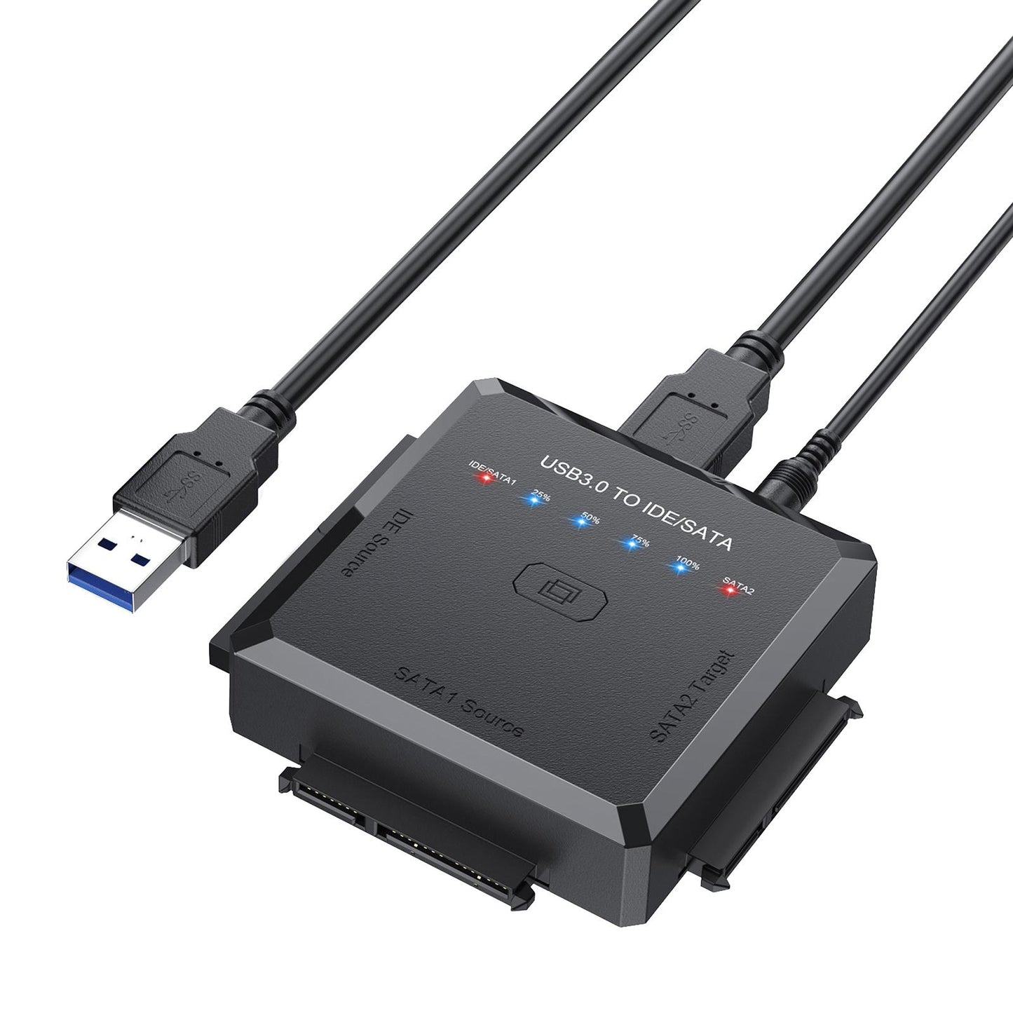 USB3.0 to IDE/SATA Adapter US Plug Adapter Disk Driver High Speed for CD ROM