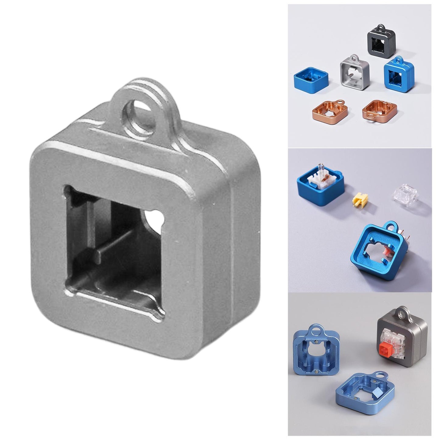 Switch Opener Metal Magnet 3 in 1 Efficient for Keyboard Keycap Switch Lover Argent