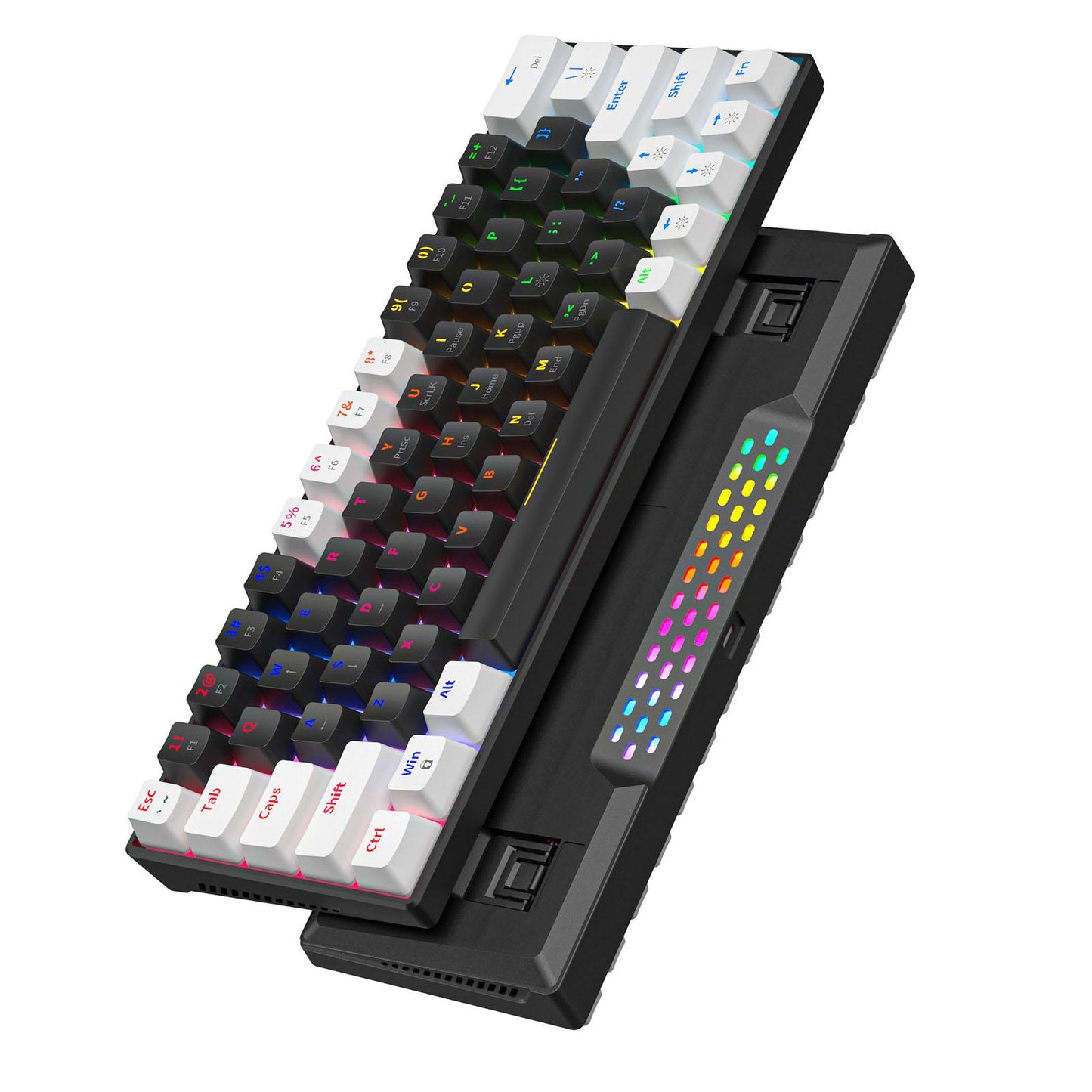 Mechanical Keyboard RGB Backlit Ergonomic Plug and Play for Desktop PC A
