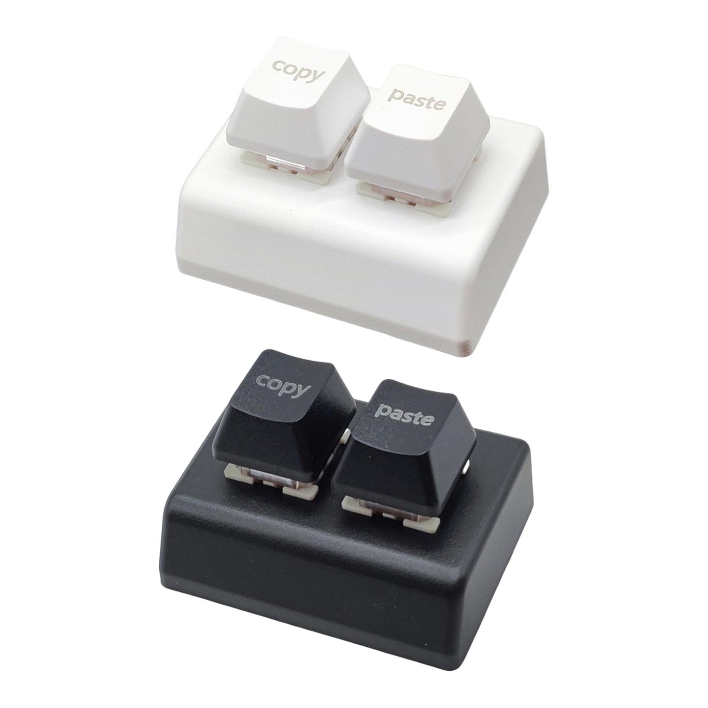 Copy and Paste 2 Key Keyboard Red Switches USB Mini 2 Key Keypad for Drawing White