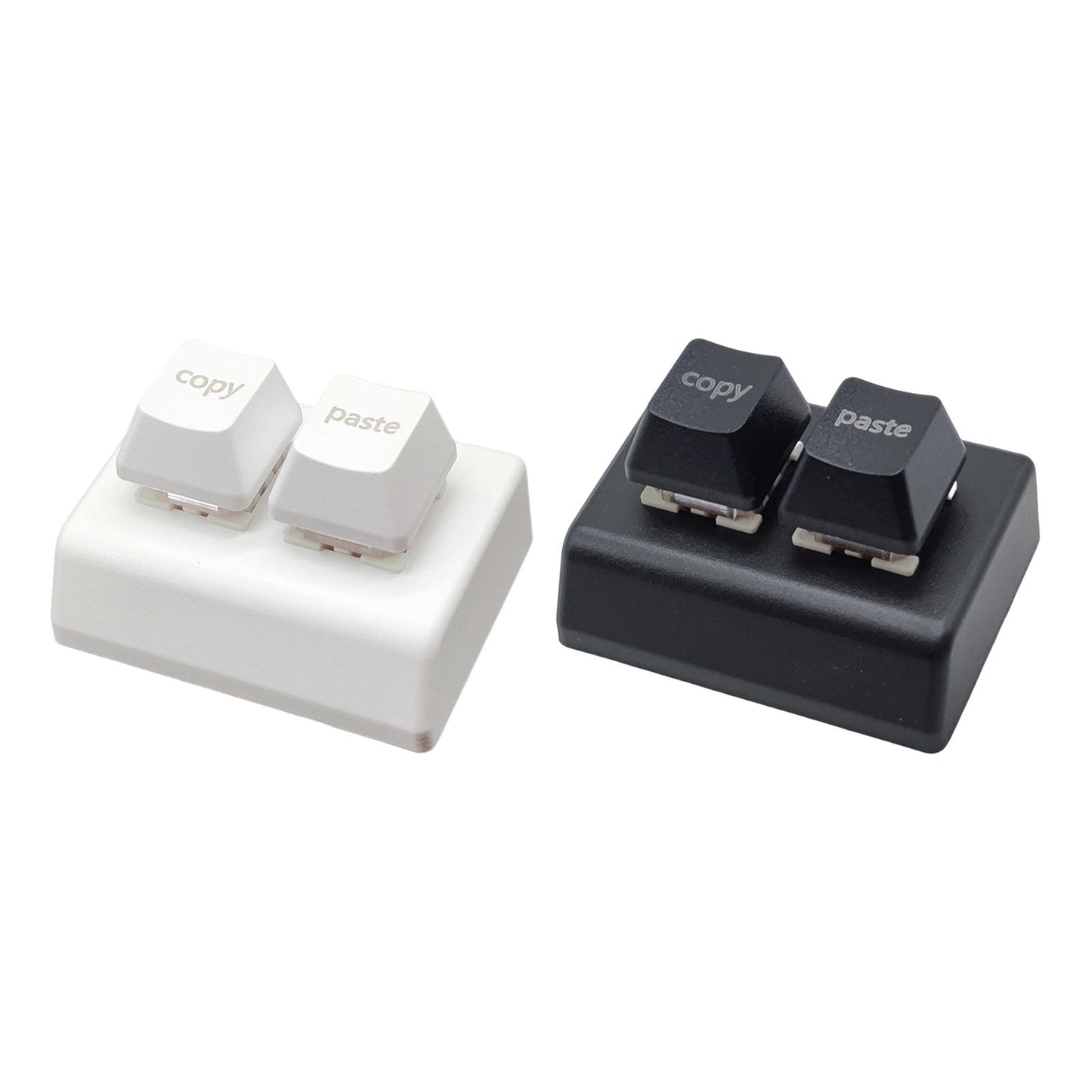 Copy and Paste 2 Key Keyboard Red Switches USB Mini 2 Key Keypad for Drawing White