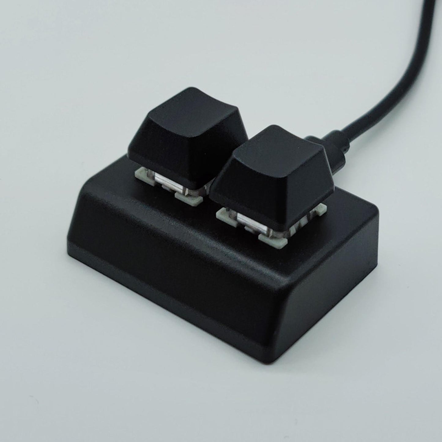 Copy and Paste 2 Key Keyboard Red Switches USB Mini 2 Key Keypad for Drawing Black