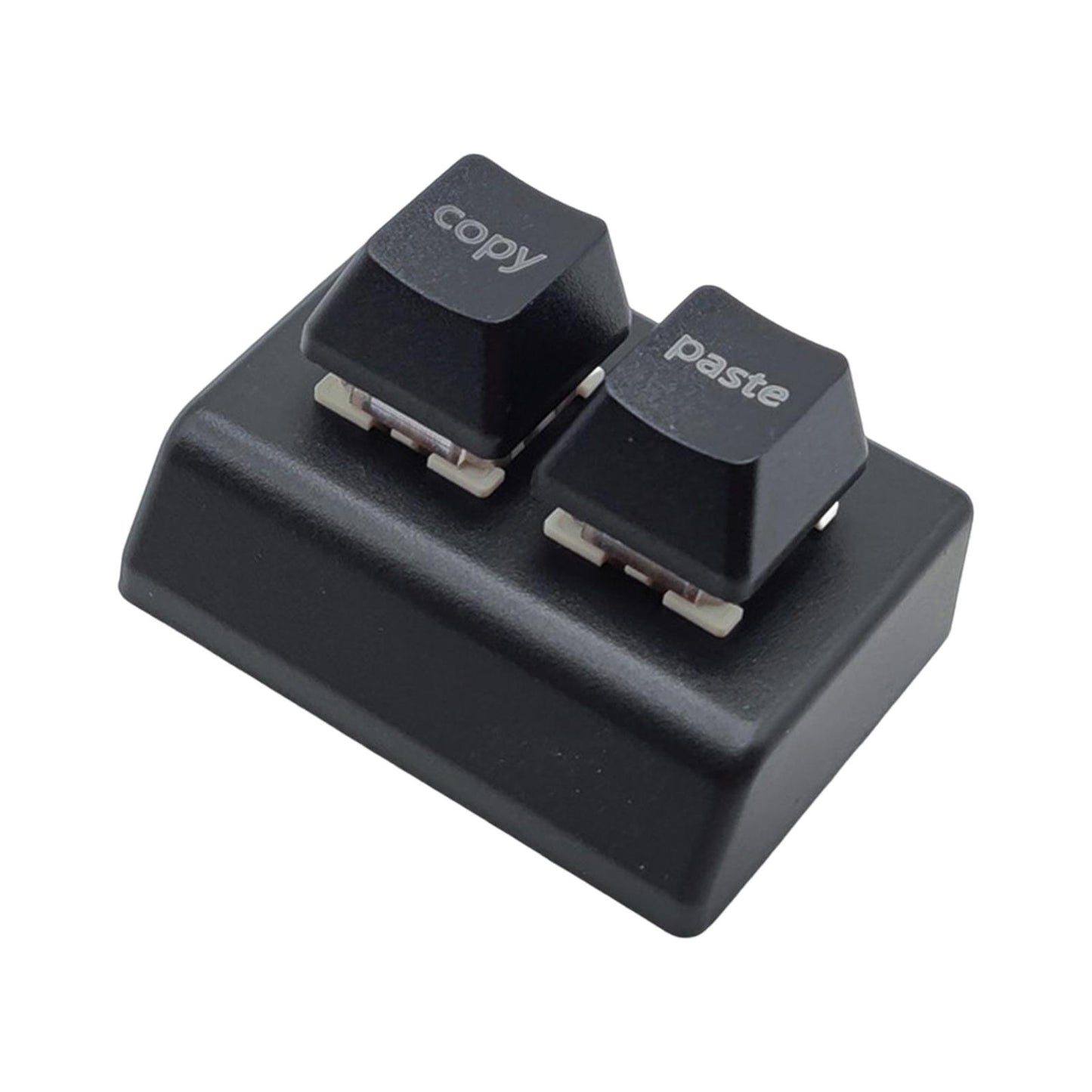 Copy and Paste 2 Key Keyboard Red Switches USB Mini 2 Key Keypad for Drawing Black