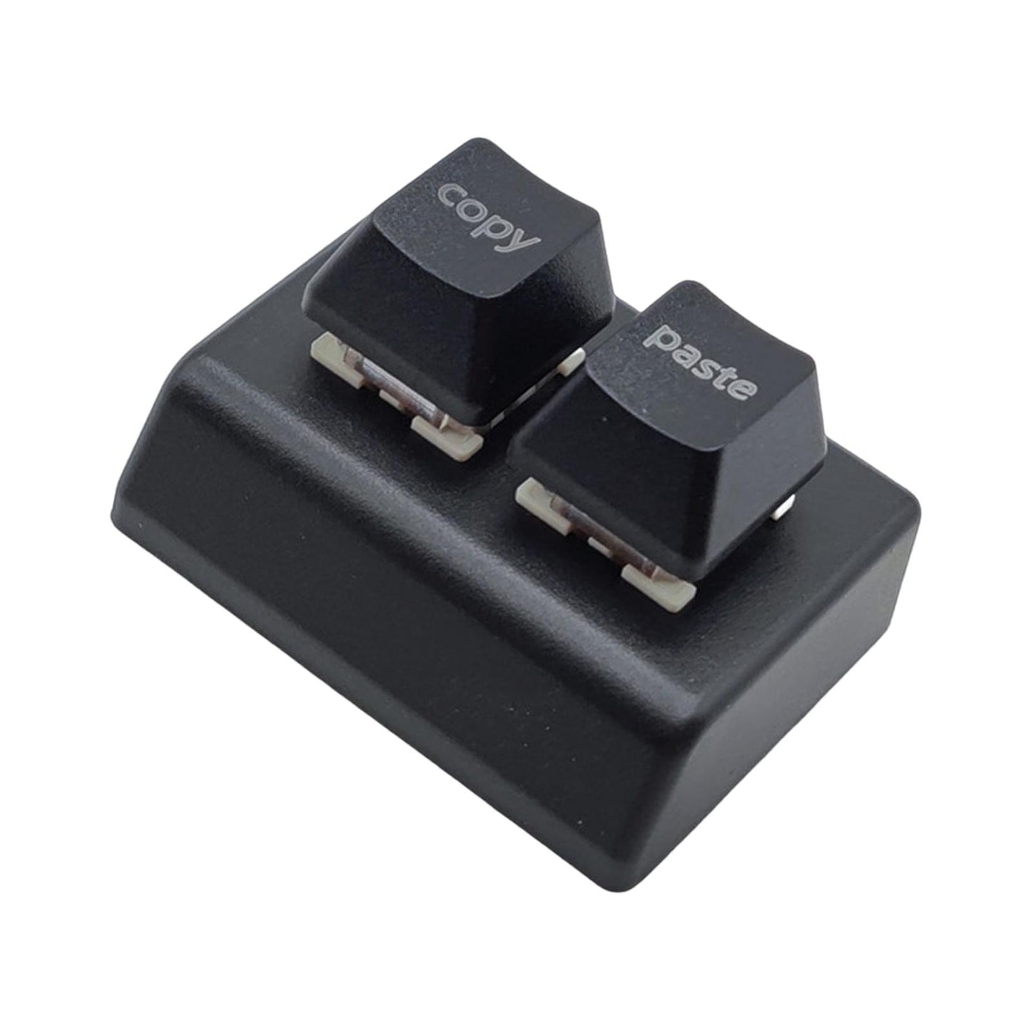 Copy and Paste 2 Key Keyboard Red Switches USB Mini 2 Key Keypad for Drawing Black
