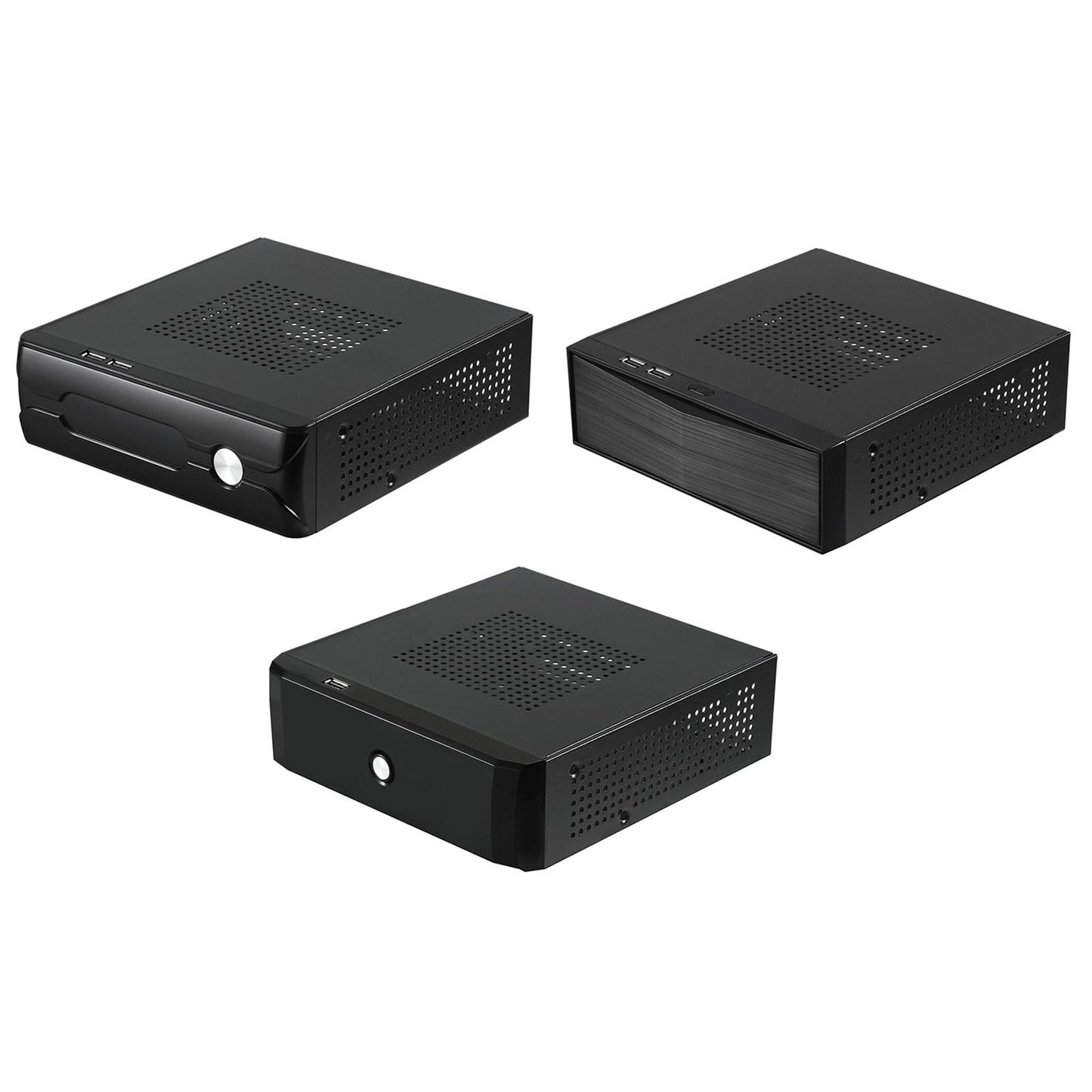 Mini ITX Case Professional Metal 2.0 USB Compact Computer Case for Office M01