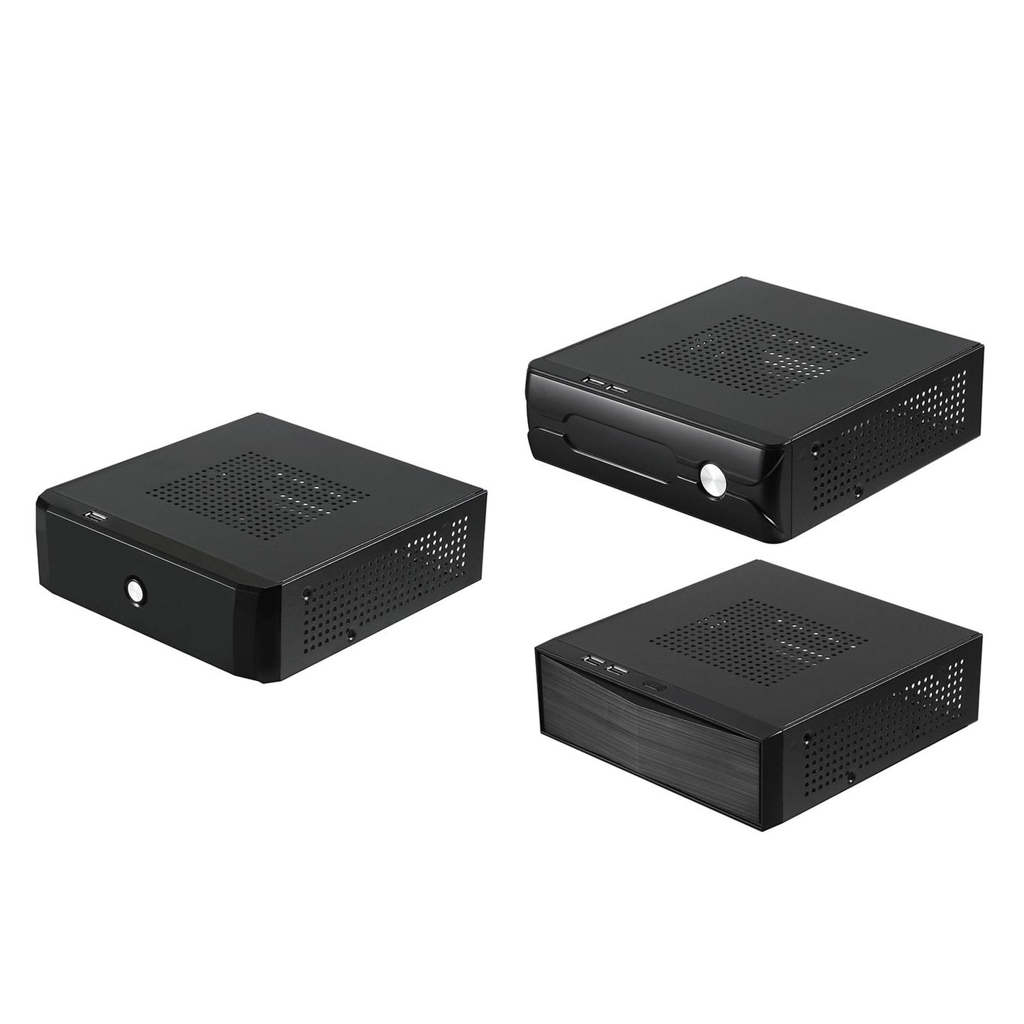 Mini ITX Case Professional Metal 2.0 USB Compact Computer Case for Office M01