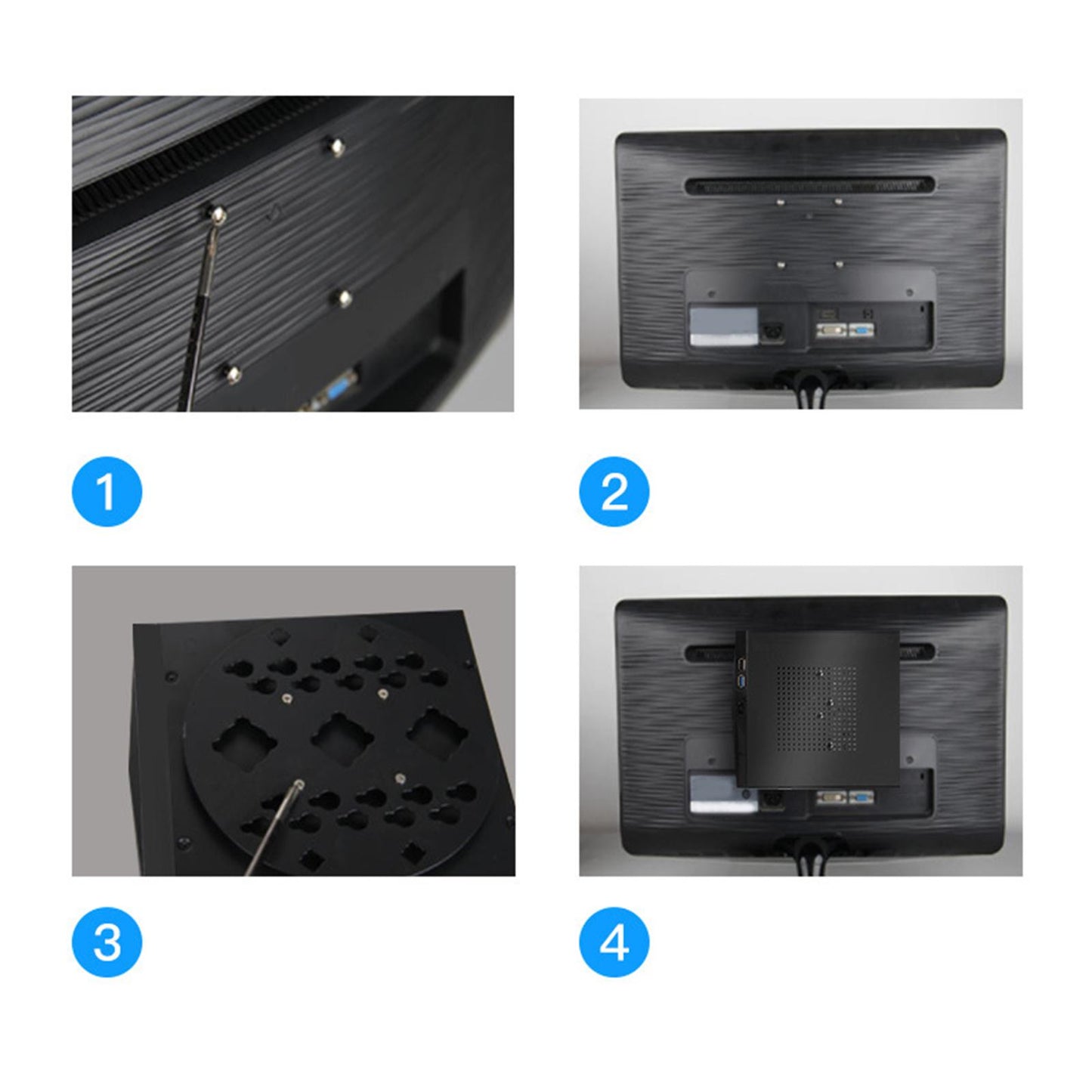 Mini ITX Case Professional Metal 2.0 USB Compact Computer Case for Office M03