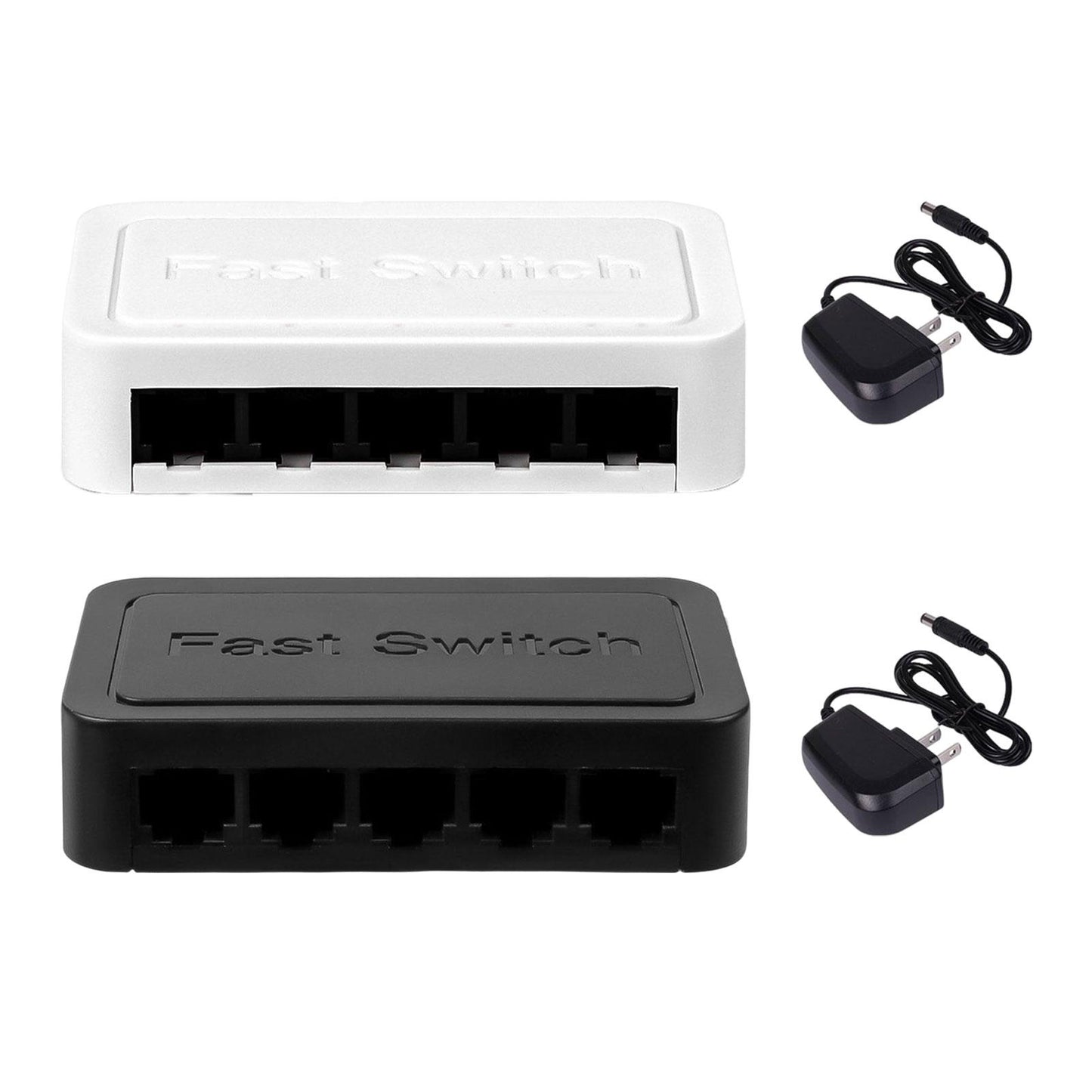 5 Port Gigabit Ethernet Attachments Mini Network Switch for Dormitory Office White