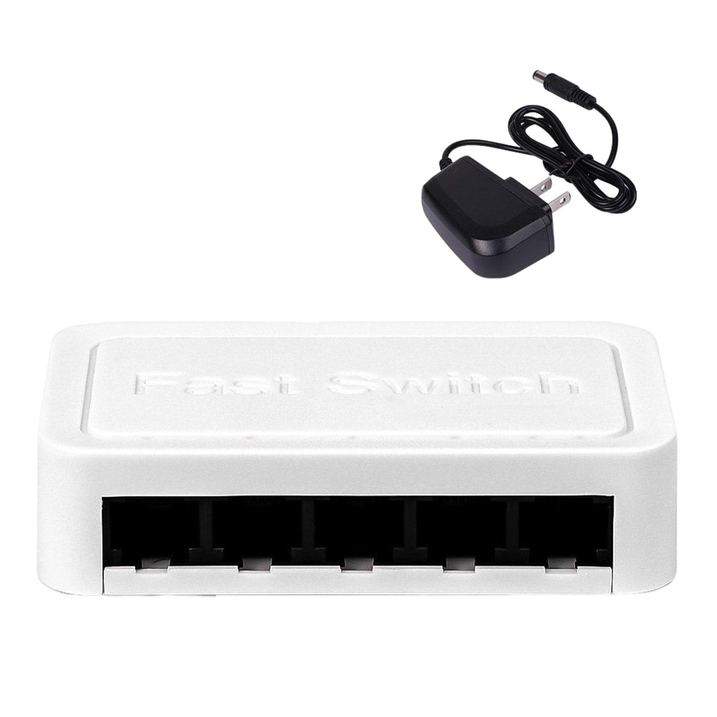 5 Port Gigabit Ethernet Attachments Mini Network Switch for Dormitory Office Black