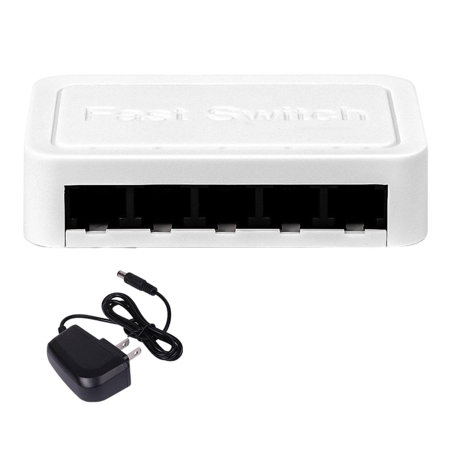 5 Port Gigabit Ethernet Attachments Mini Network Switch for Dormitory Office Black