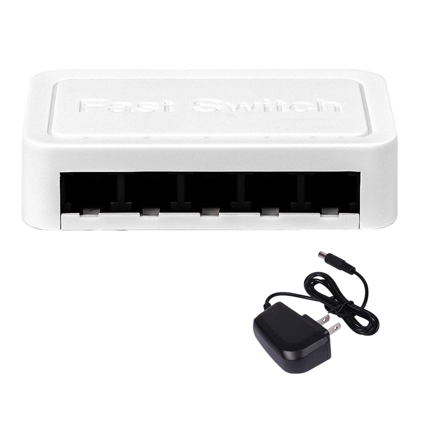 5 Port Gigabit Ethernet Attachments Mini Network Switch for Dormitory Office Black