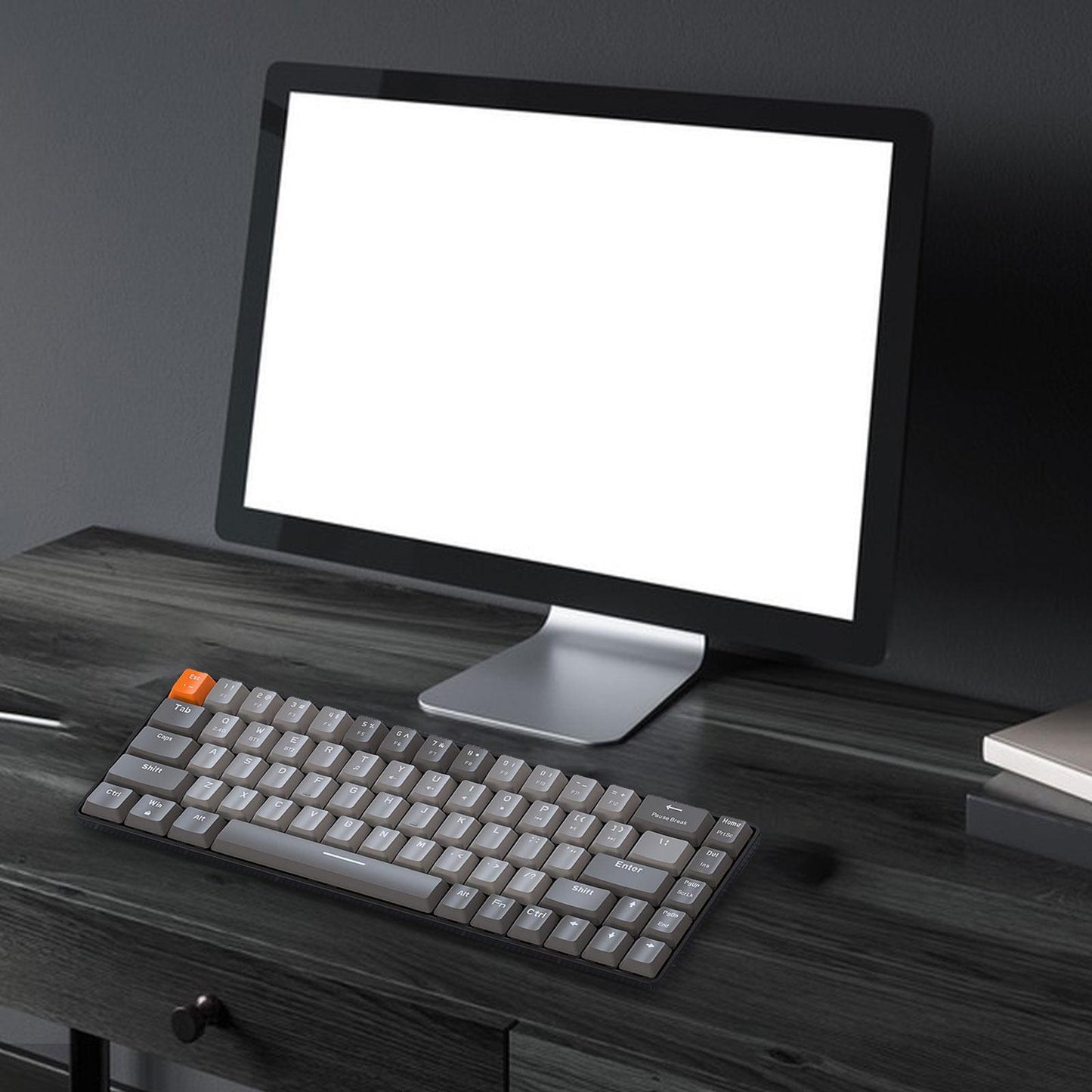 Mechanical Keyboard 2 Connection Methods PBT Key Caps Keypad for Laptop Style F