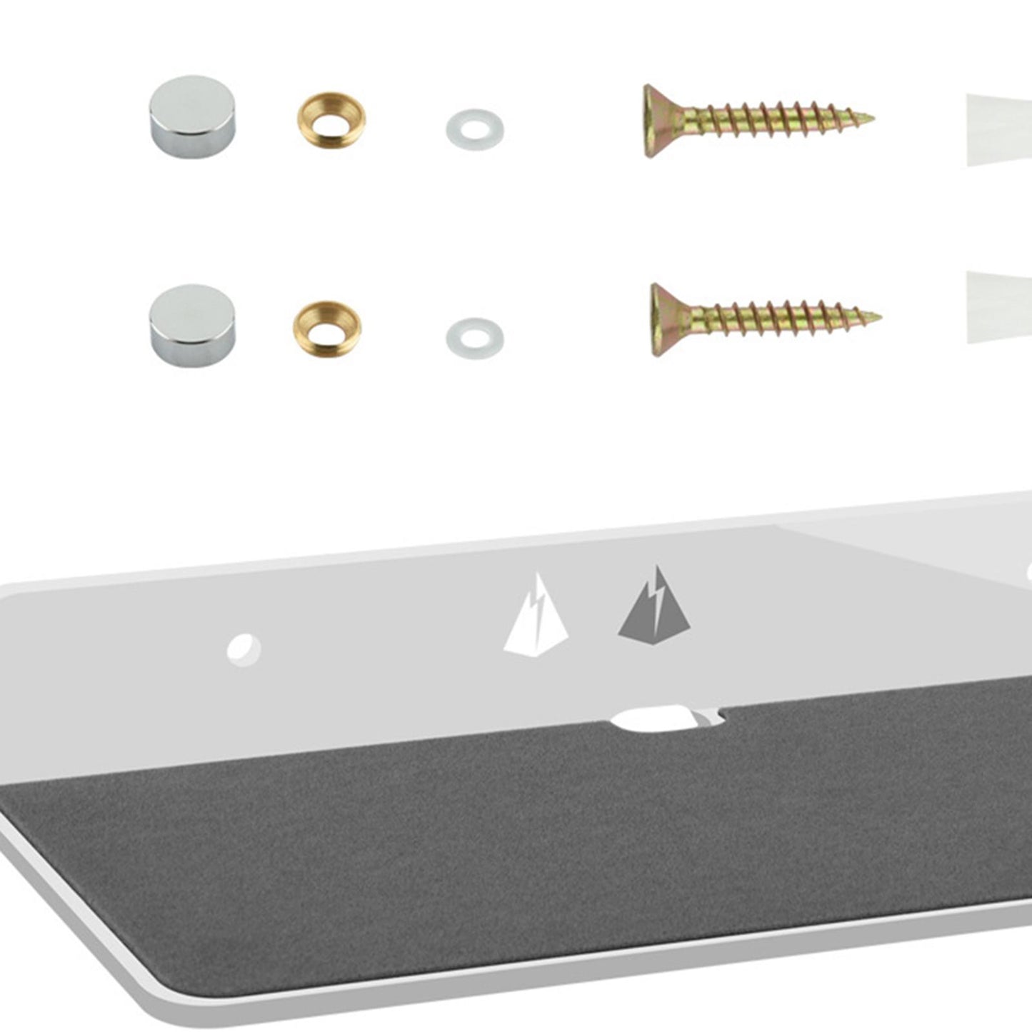 Speaker Stand Hanger wall Mount for Sound Bars Speakers White