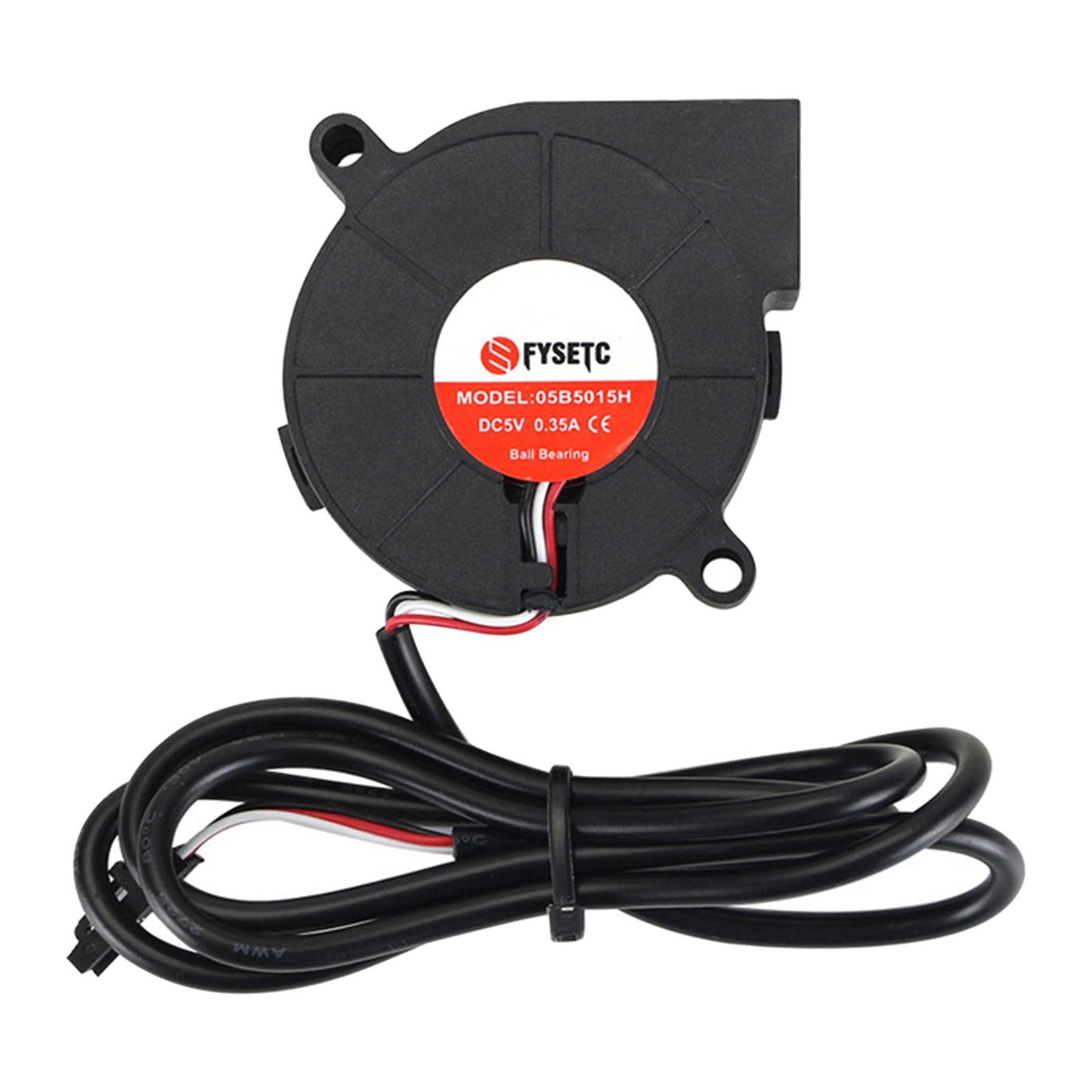 Turbo Cooler Fan Replacement Dual Ball Bearing DC Fan for MK3S 5015 5V Black