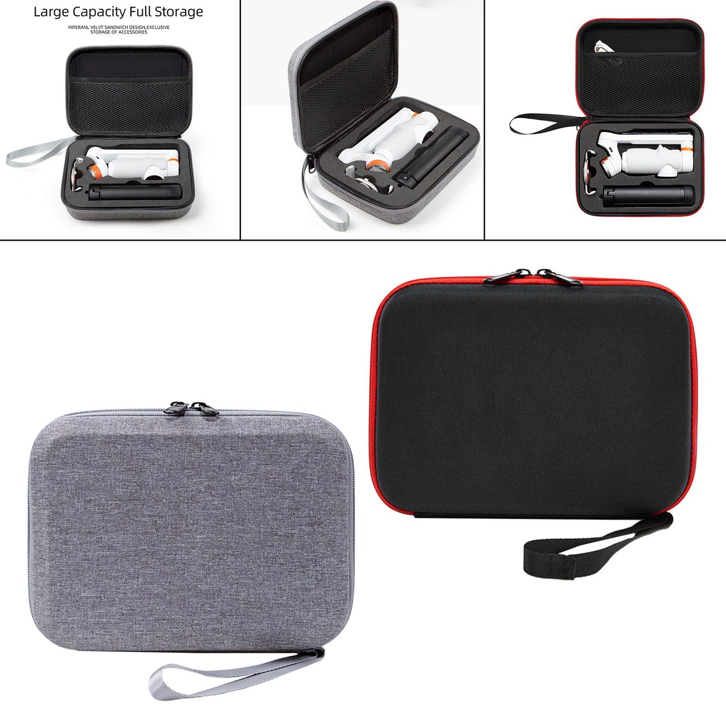Stabilizer Case Pouch Hard EVA Shell Bag for Flow Stabilizer Handheld Gimbal Grey