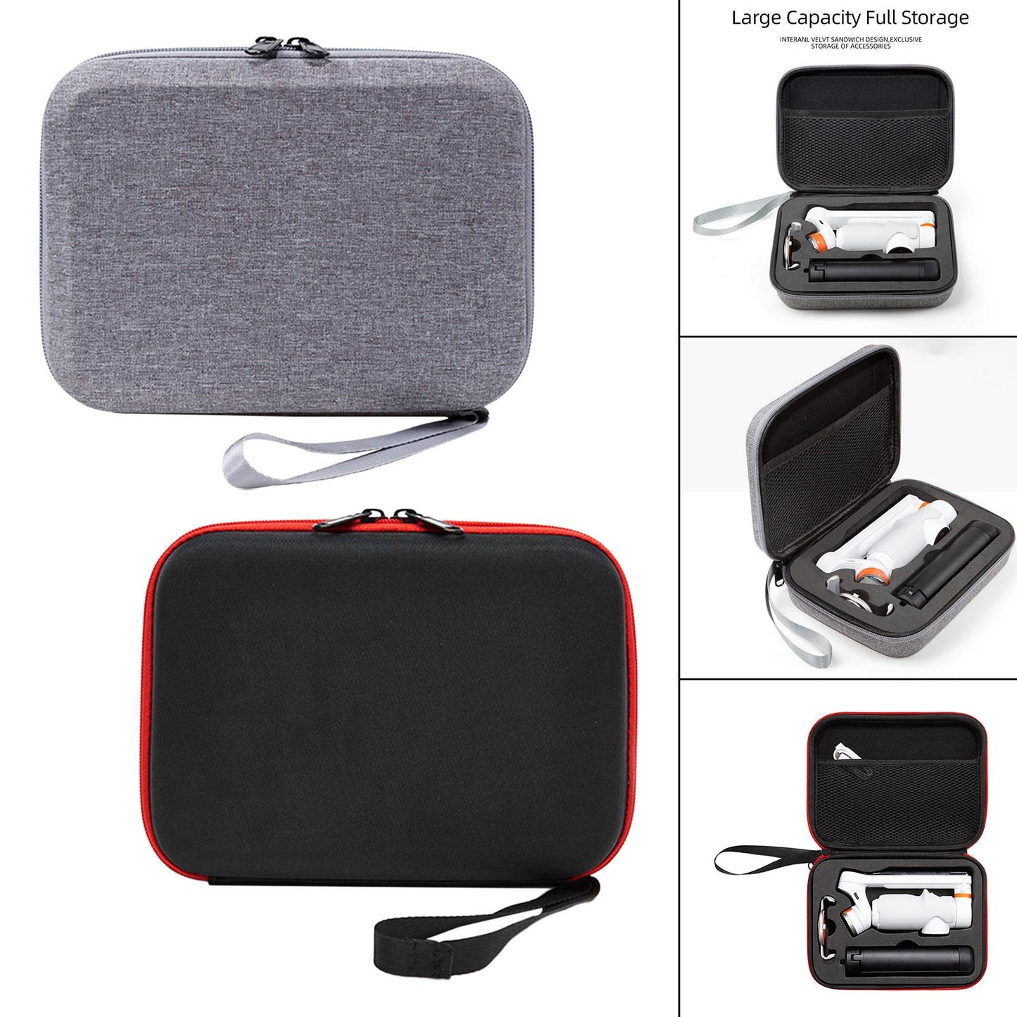 Stabilizer Case Pouch Hard EVA Shell Bag for Flow Stabilizer Handheld Gimbal Grey